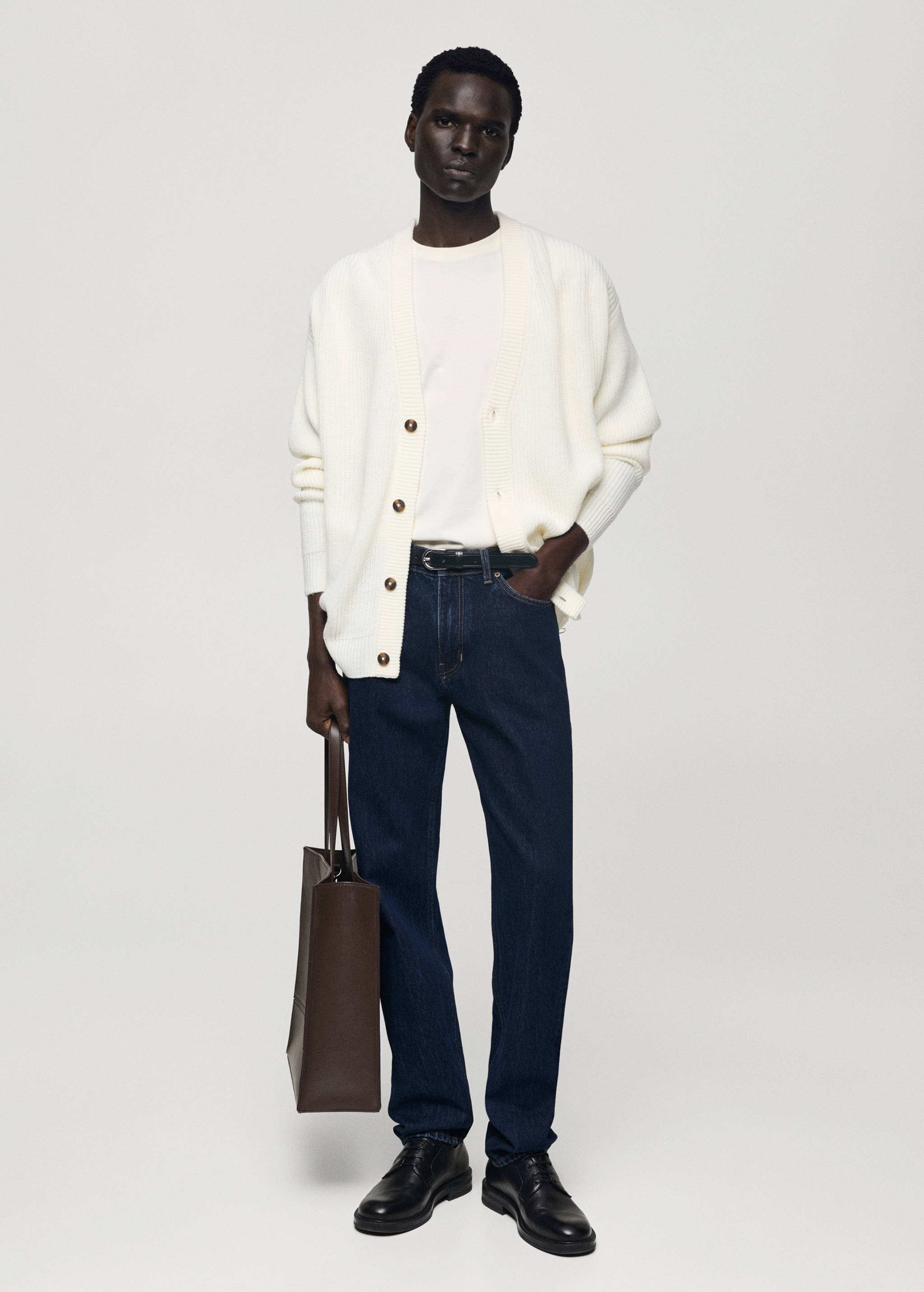 Regular fit dark wash Bob jeans - General plane