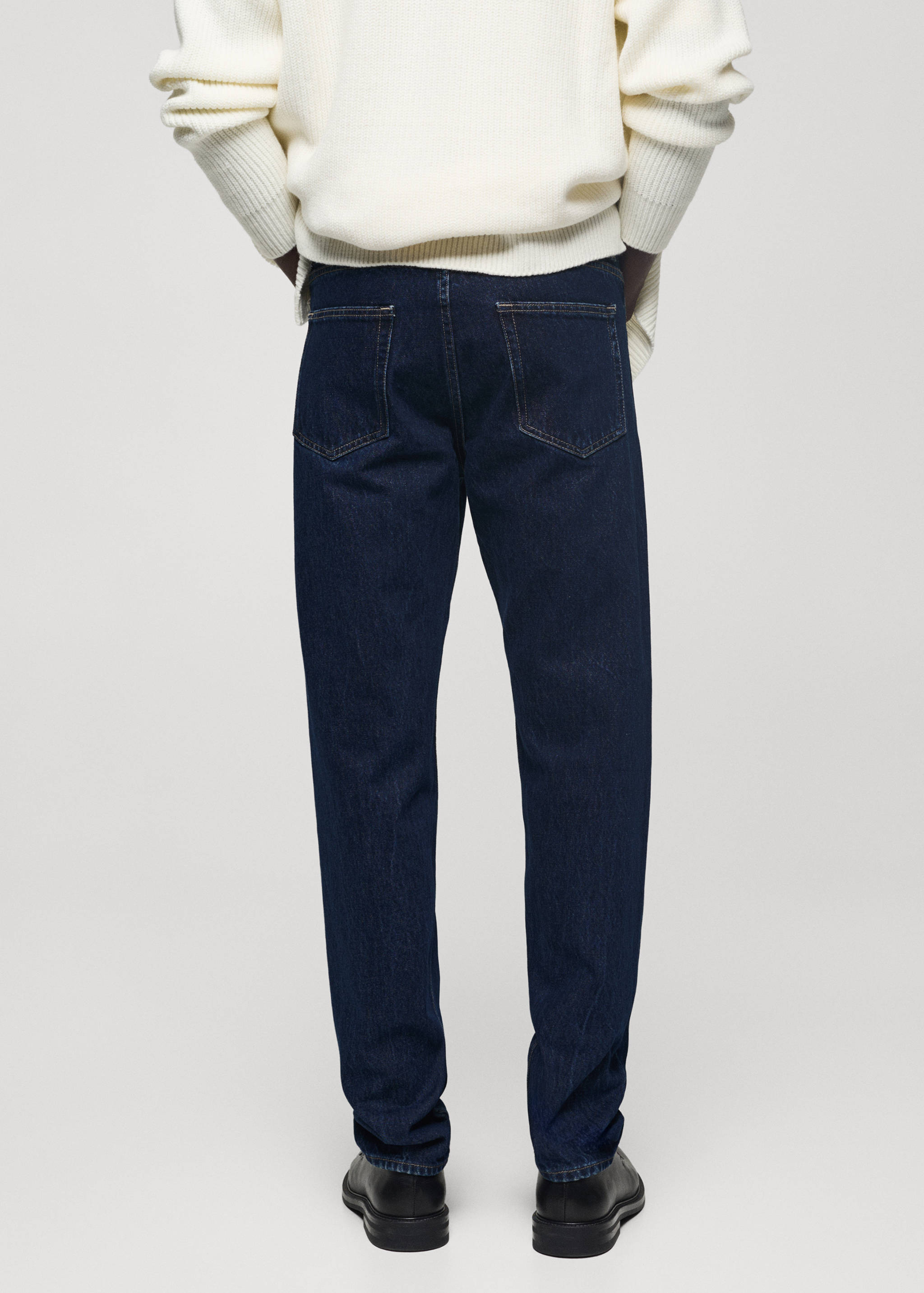 Regular fit dark wash Bob jeans - Reverse of the article