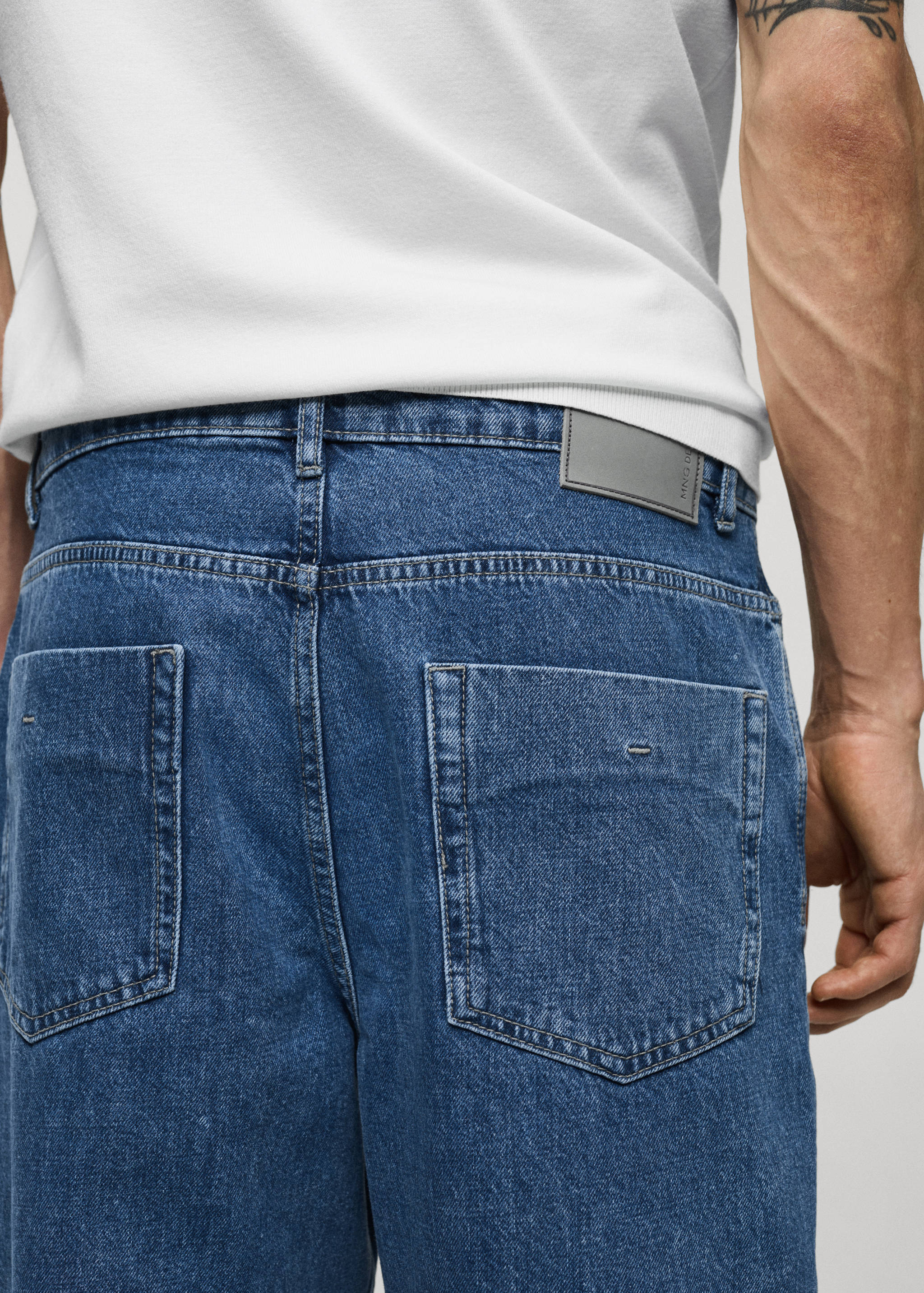 Relaxed Fit-Jeans in Cropped-Länge - Detail des Artikels 6