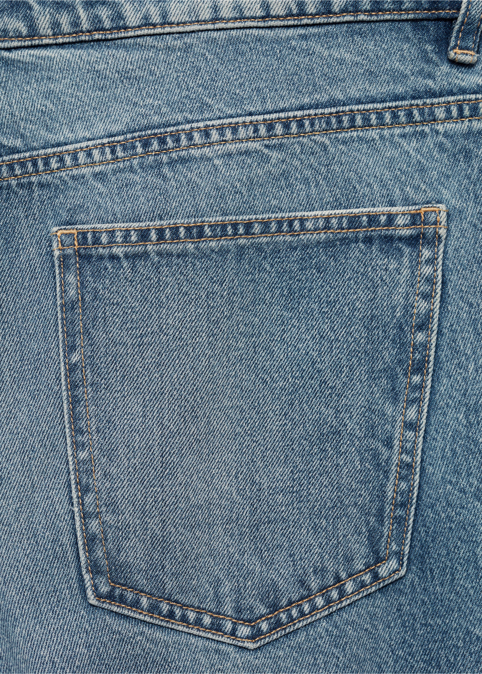 Ripped straight-fit light-wash jeans - Details of the article 0, Medium Vintage Blue. Ref: 77004458-00.