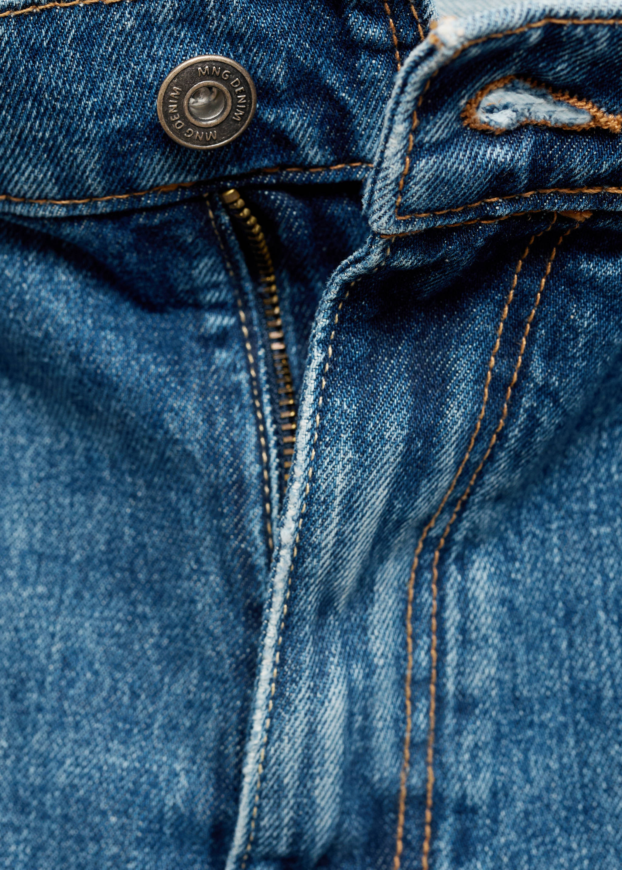 Dark wash straight fit jeans - Details of the article 8