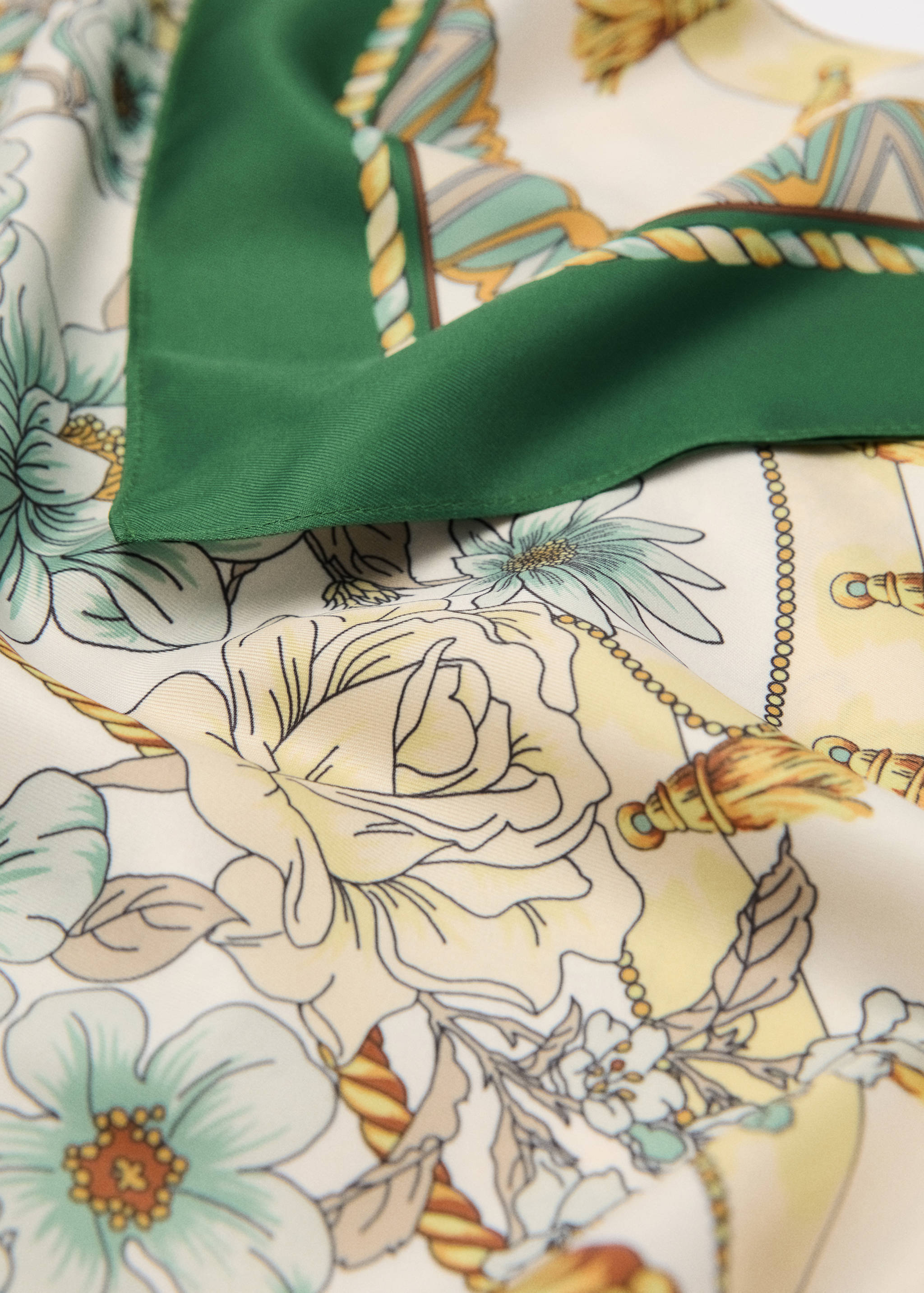 Floral print scarf - Medium plane