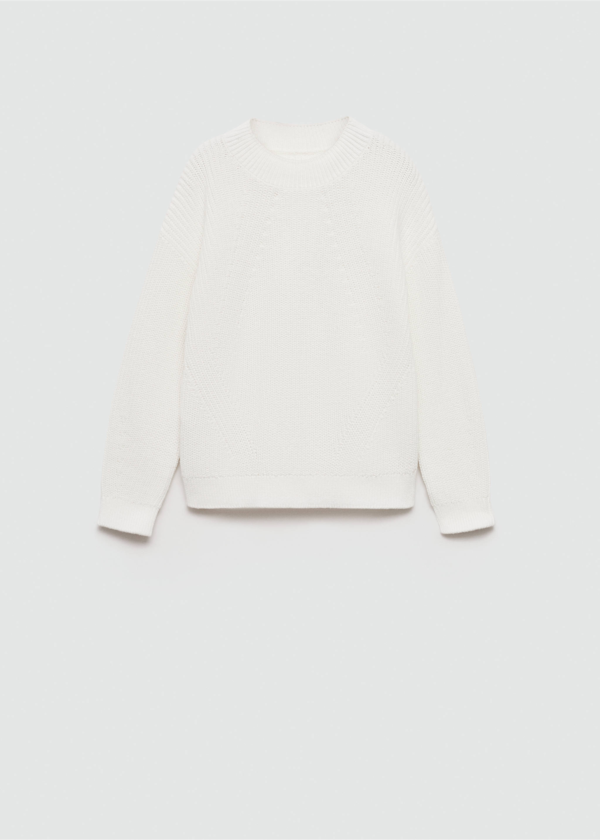 Ribbed knit sweater - Article without model, Off White. Ref: 77004765-00.