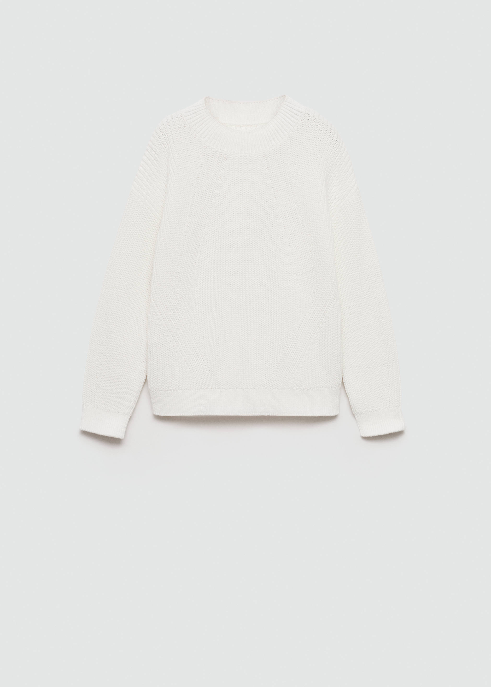 Ribbed knit sweater - Article without model