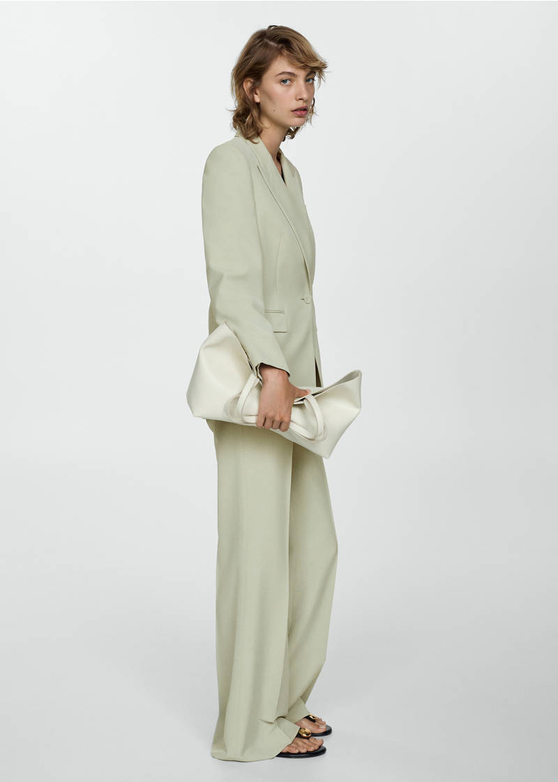 Lyocell suit pants - Pastel Green