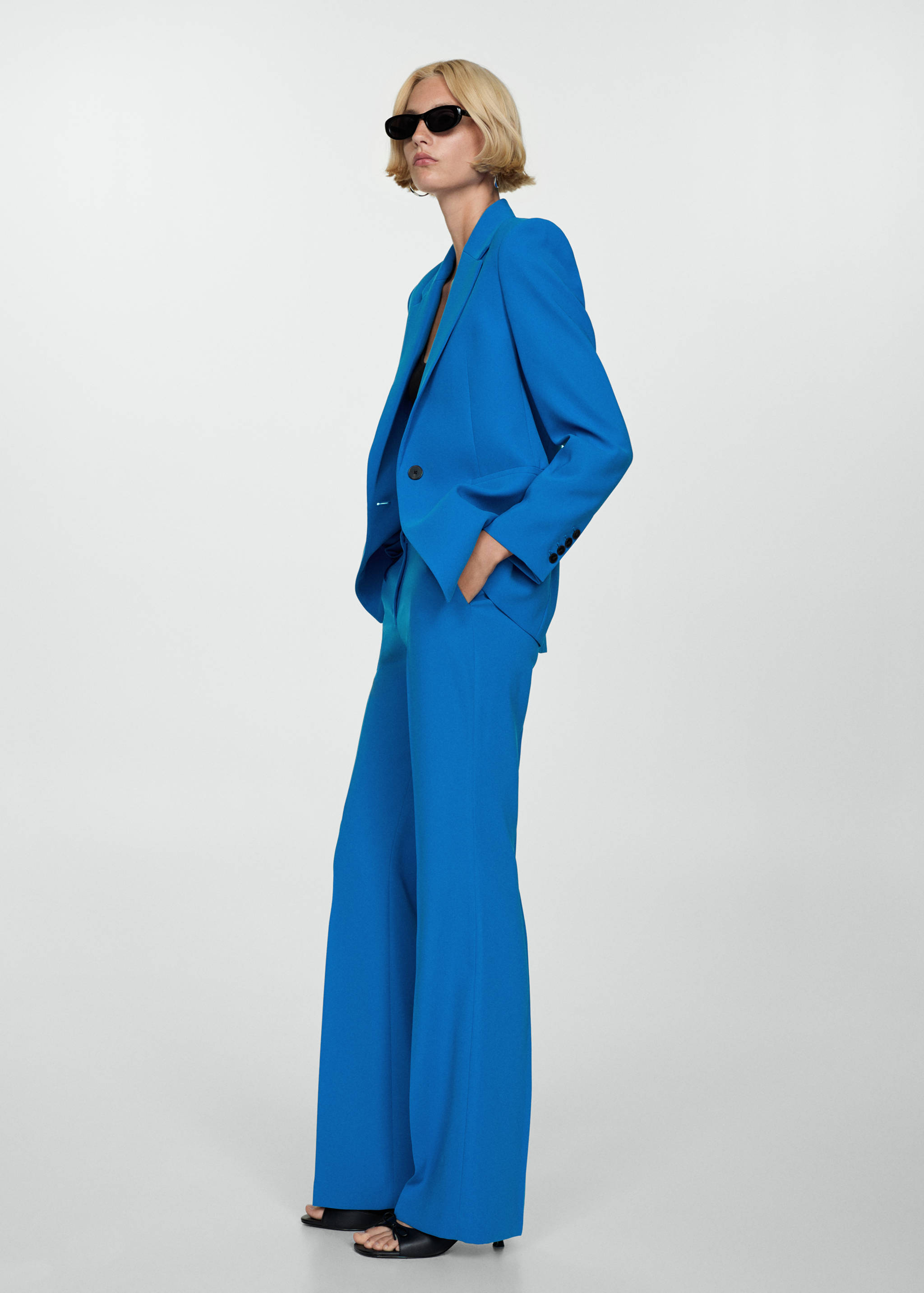 Wide leg suit trousers - General plane