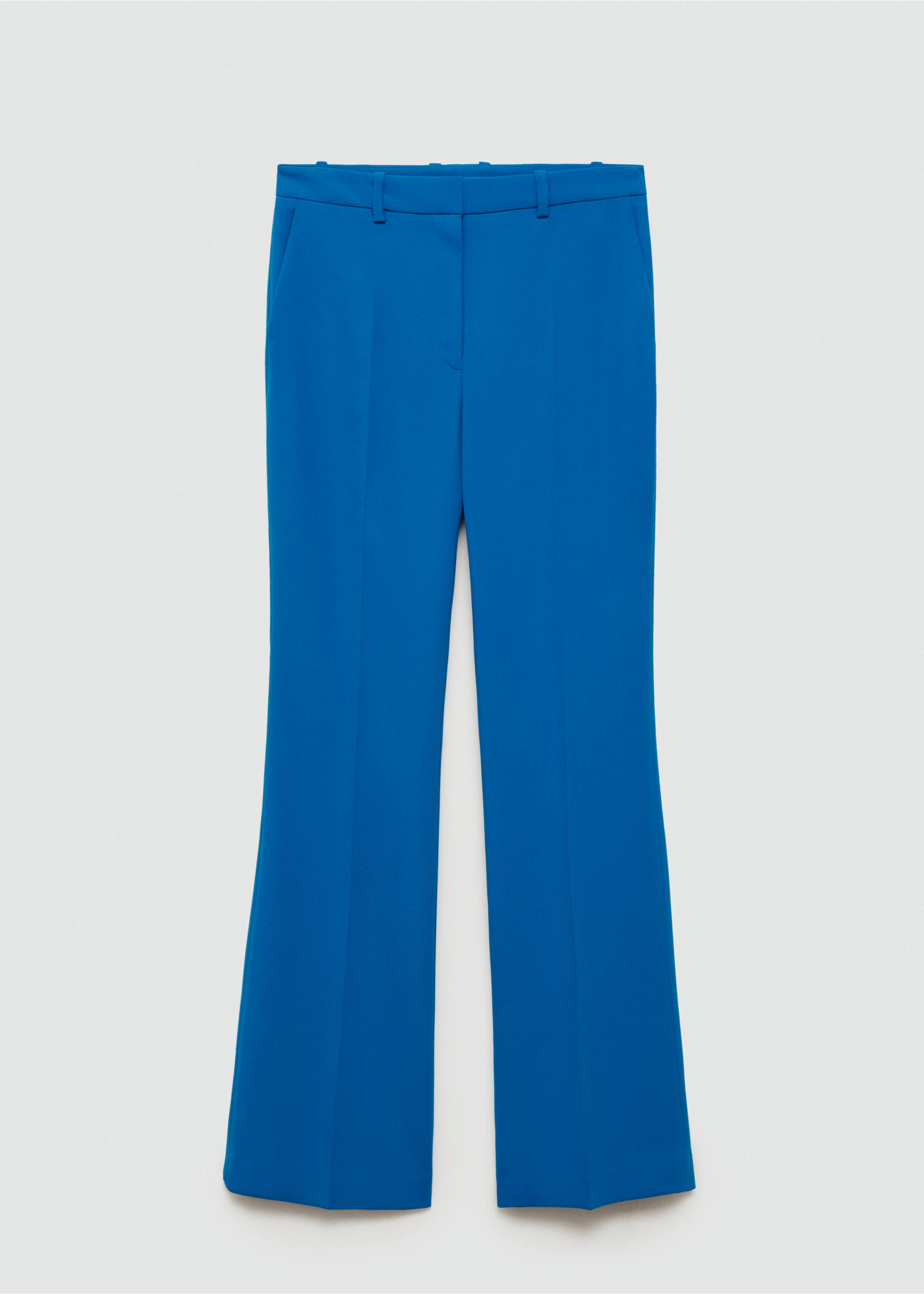 Pantaloni de costum wide leg - Articol fără model, Albastru. Ref: 77004768-00.