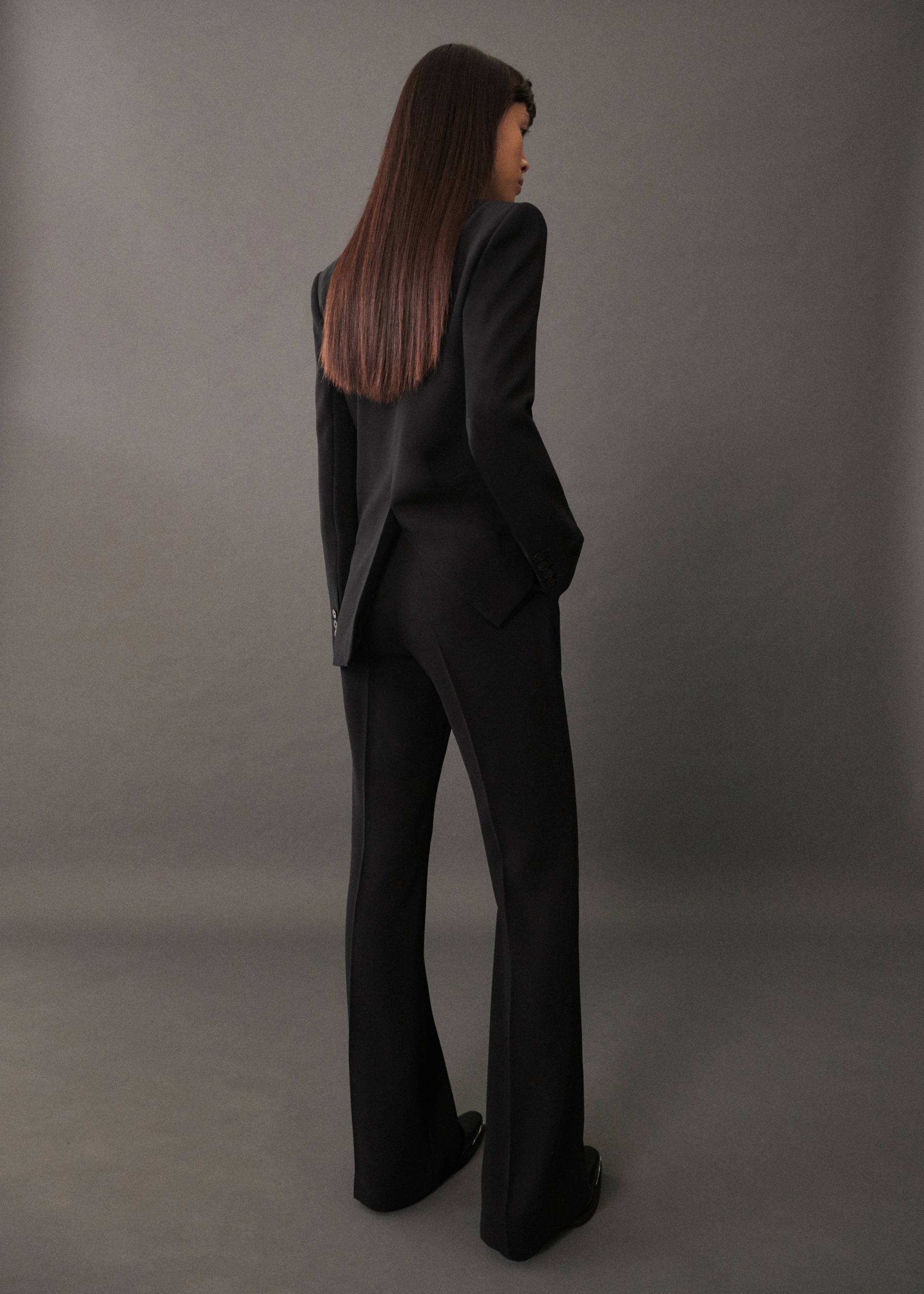 Wide leg suit trousers - Reverse of the article