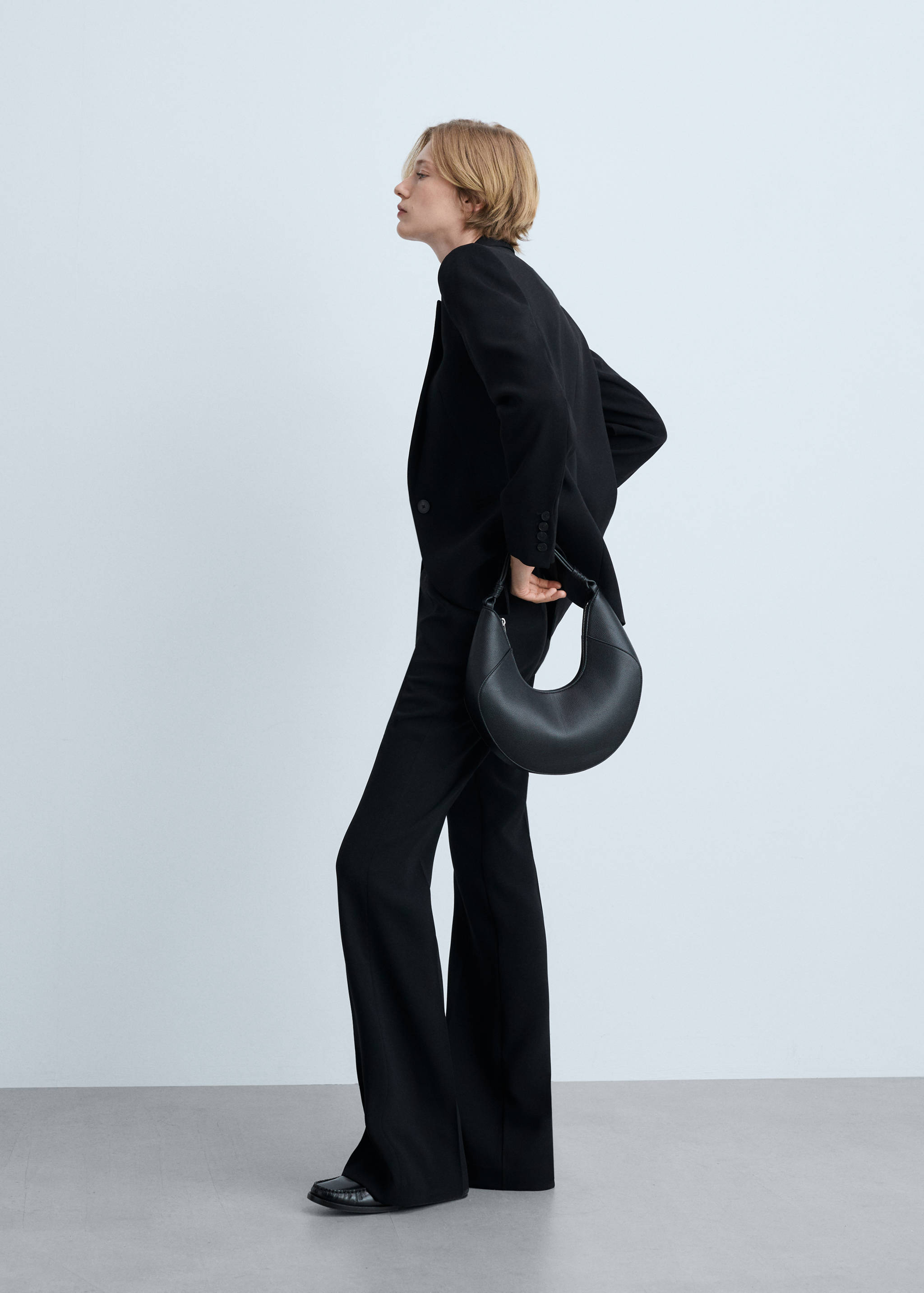 Wide leg suit trousers - Details of the article 1