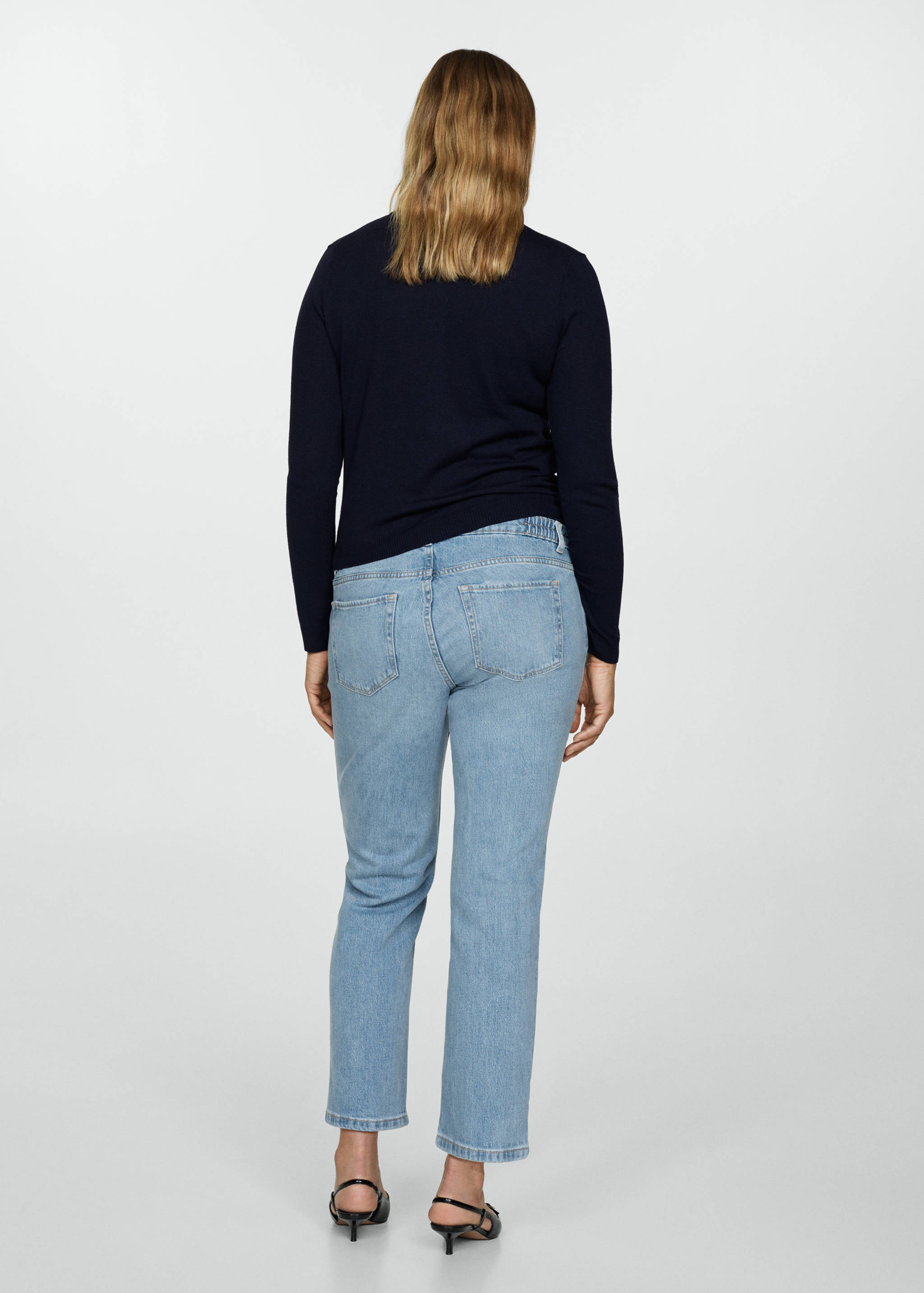 Maternity Straight Jeans - Reverse of the article