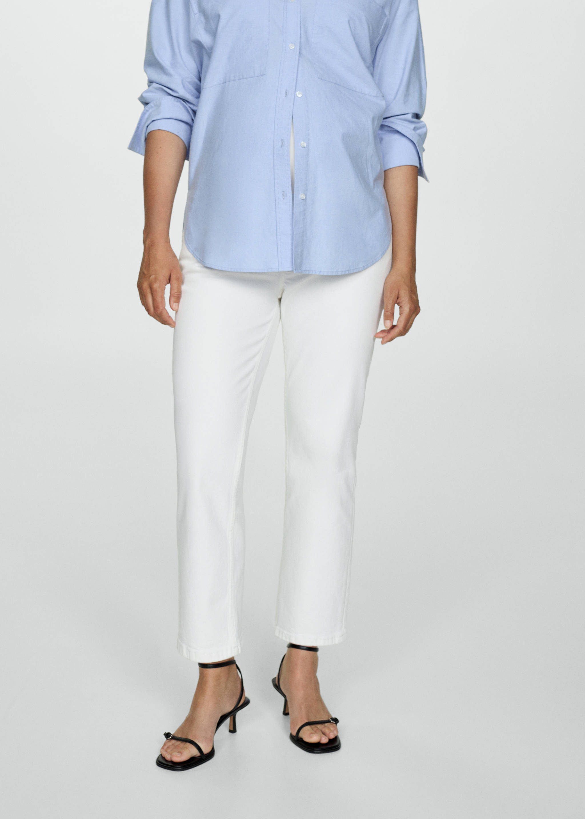 Maternity Straight Jeans - Medium plane