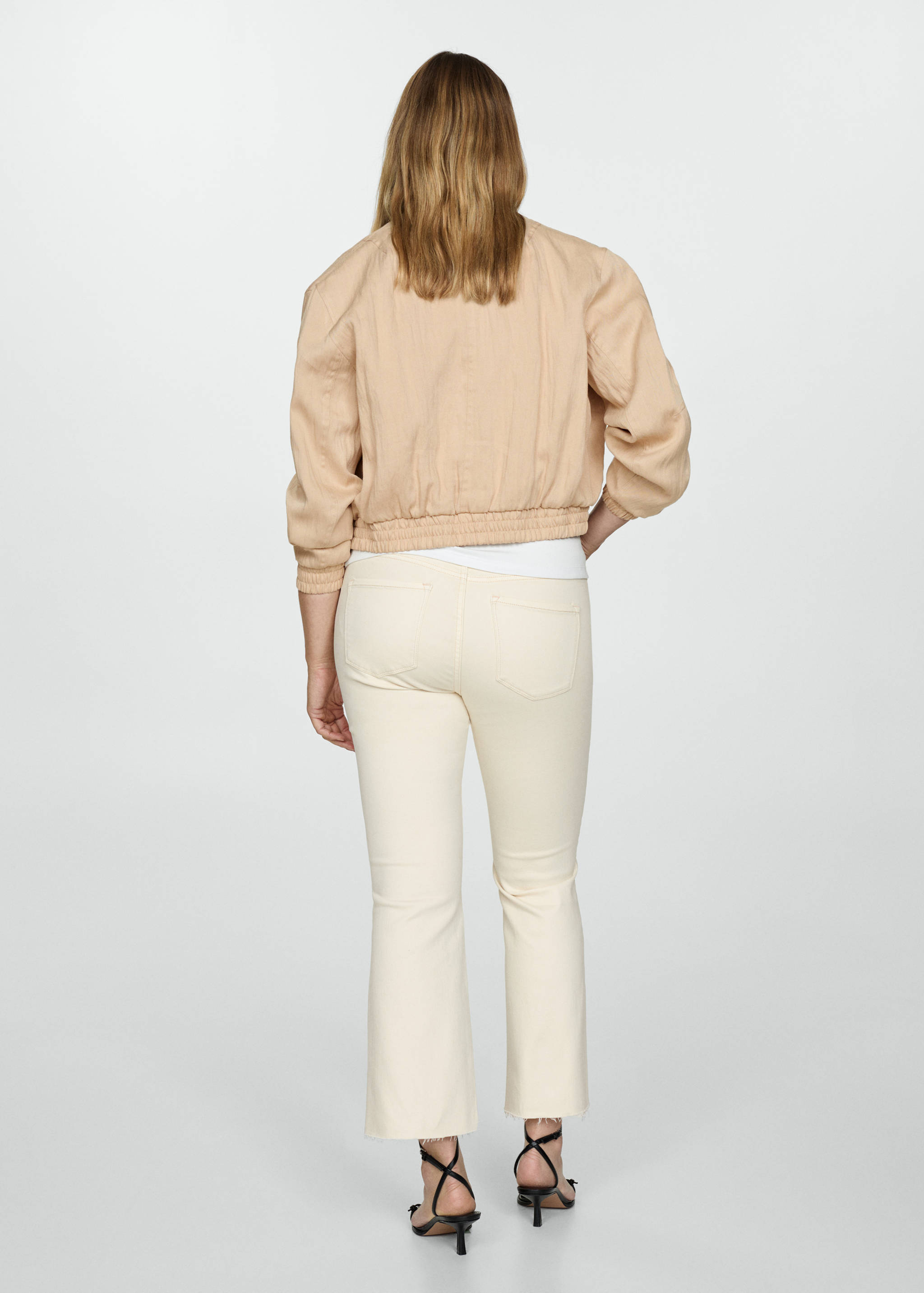 Maternity flared cropped jeans - Reverse of the article