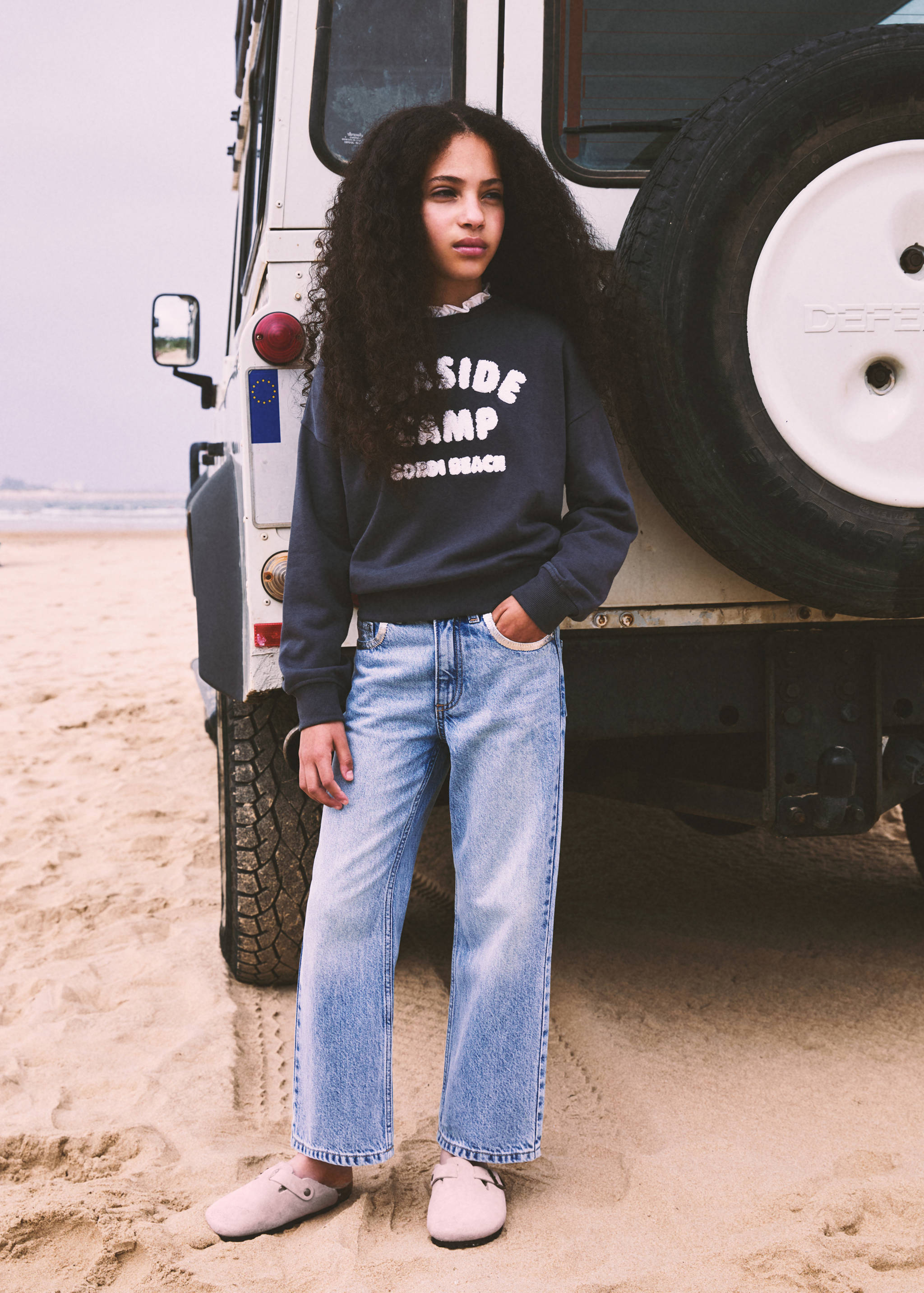 Straight-fit jeans with metallic details - Details of the article 6