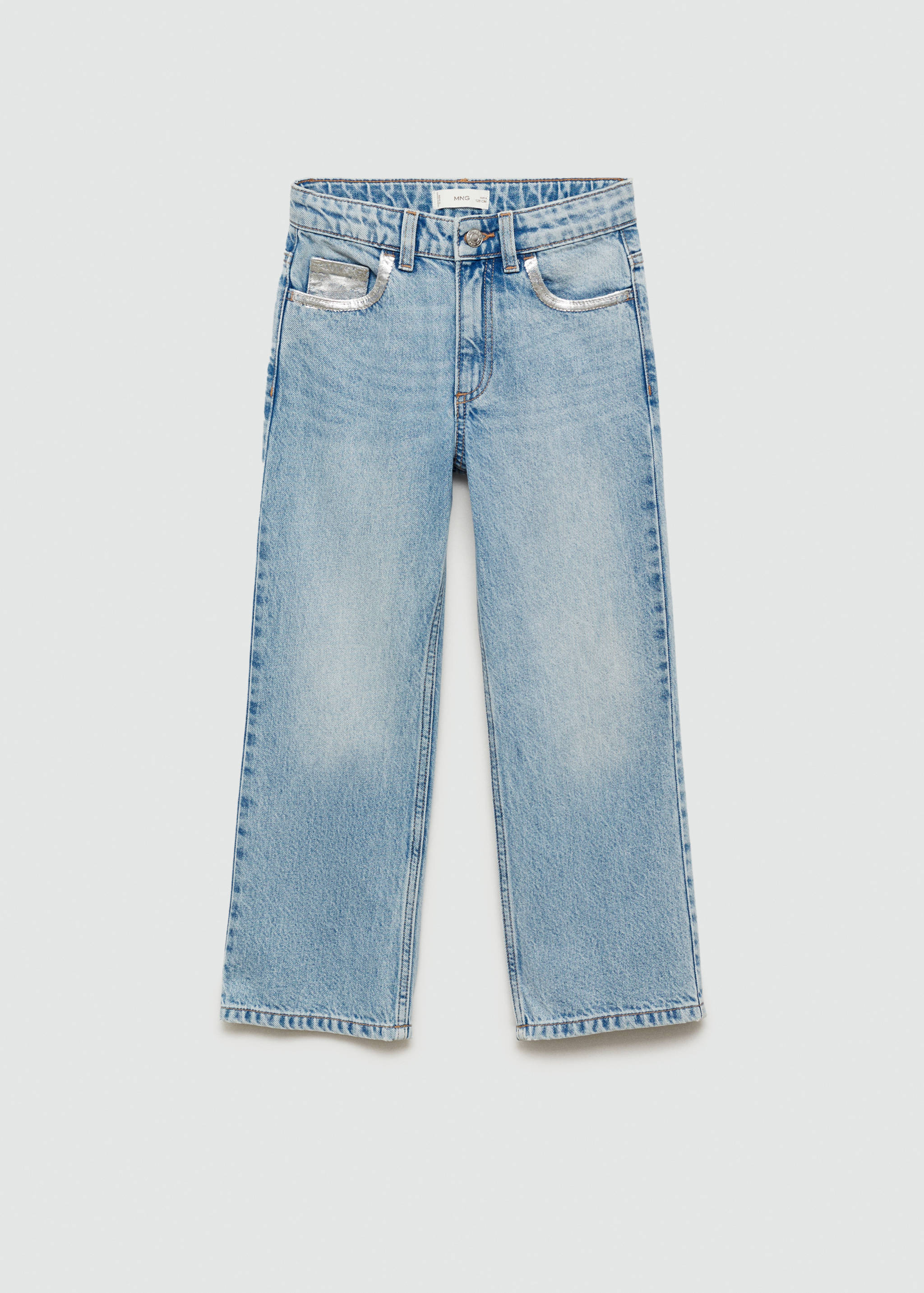 Straight-fit jeans with metallic details - Article without model