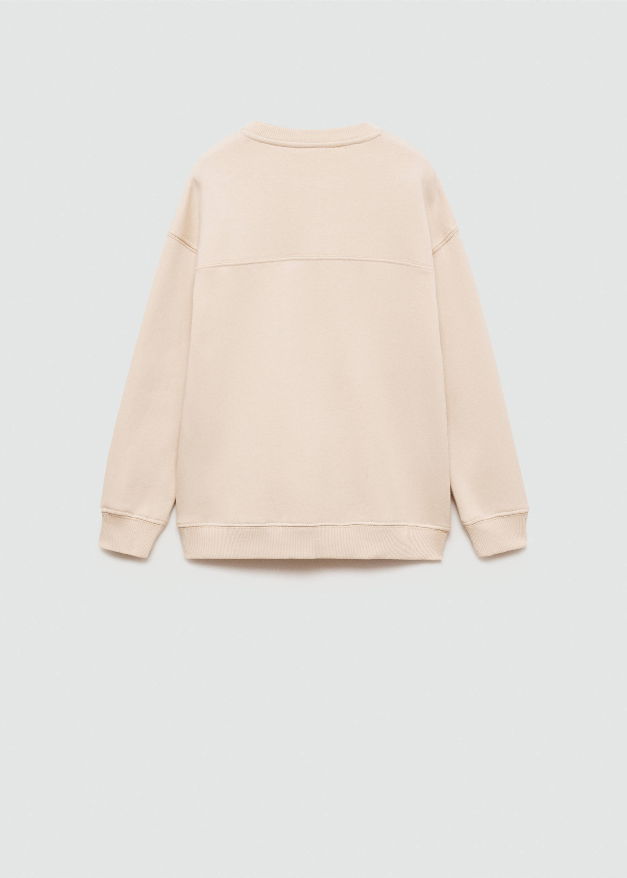 Path print sweatshirt - Reverse of the article, Sand. Ref: 77004781-00.