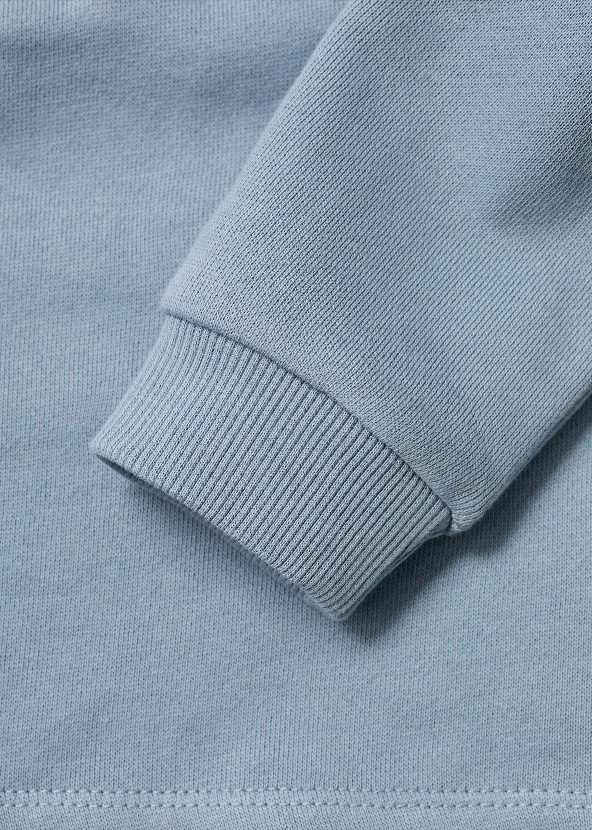 Sweatshirt met polokraag - Detail van het artikel 0, Blauw. Ref: 77004784-00.