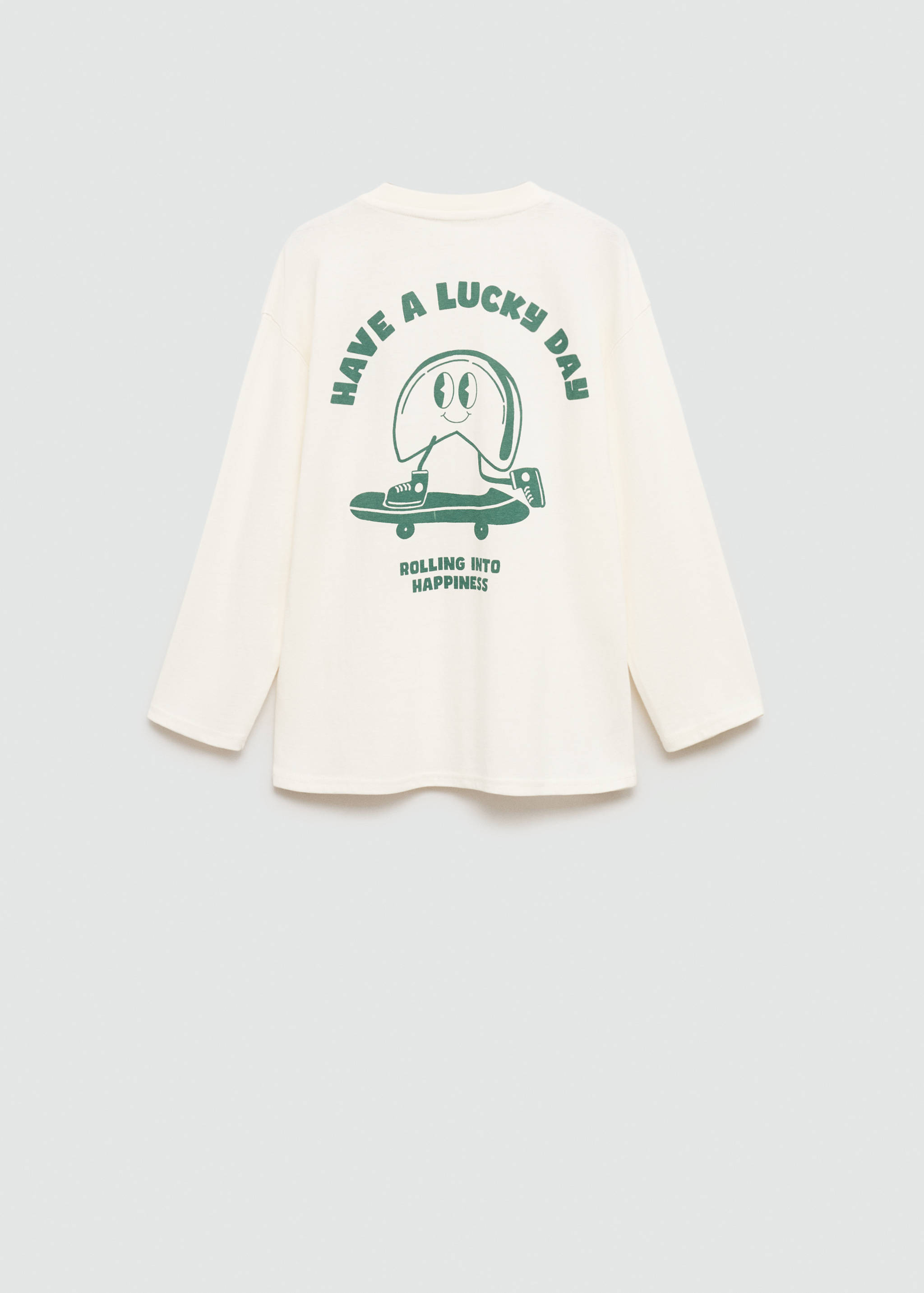 T-Shirt mit Skater-Print - Rückseite des Artikels