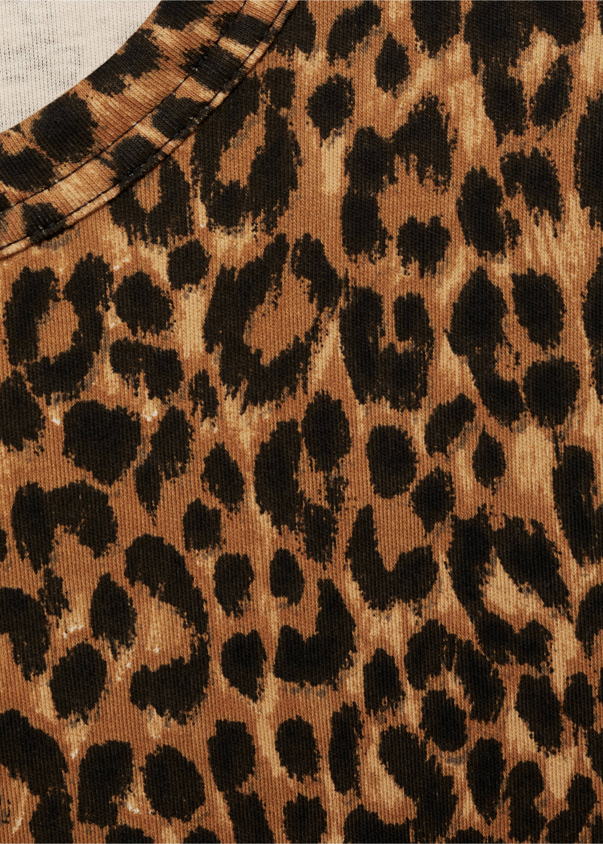T-shirt bomull animal print - Detaljer om artikeln 8, Brun. Ref: 77004787-00.