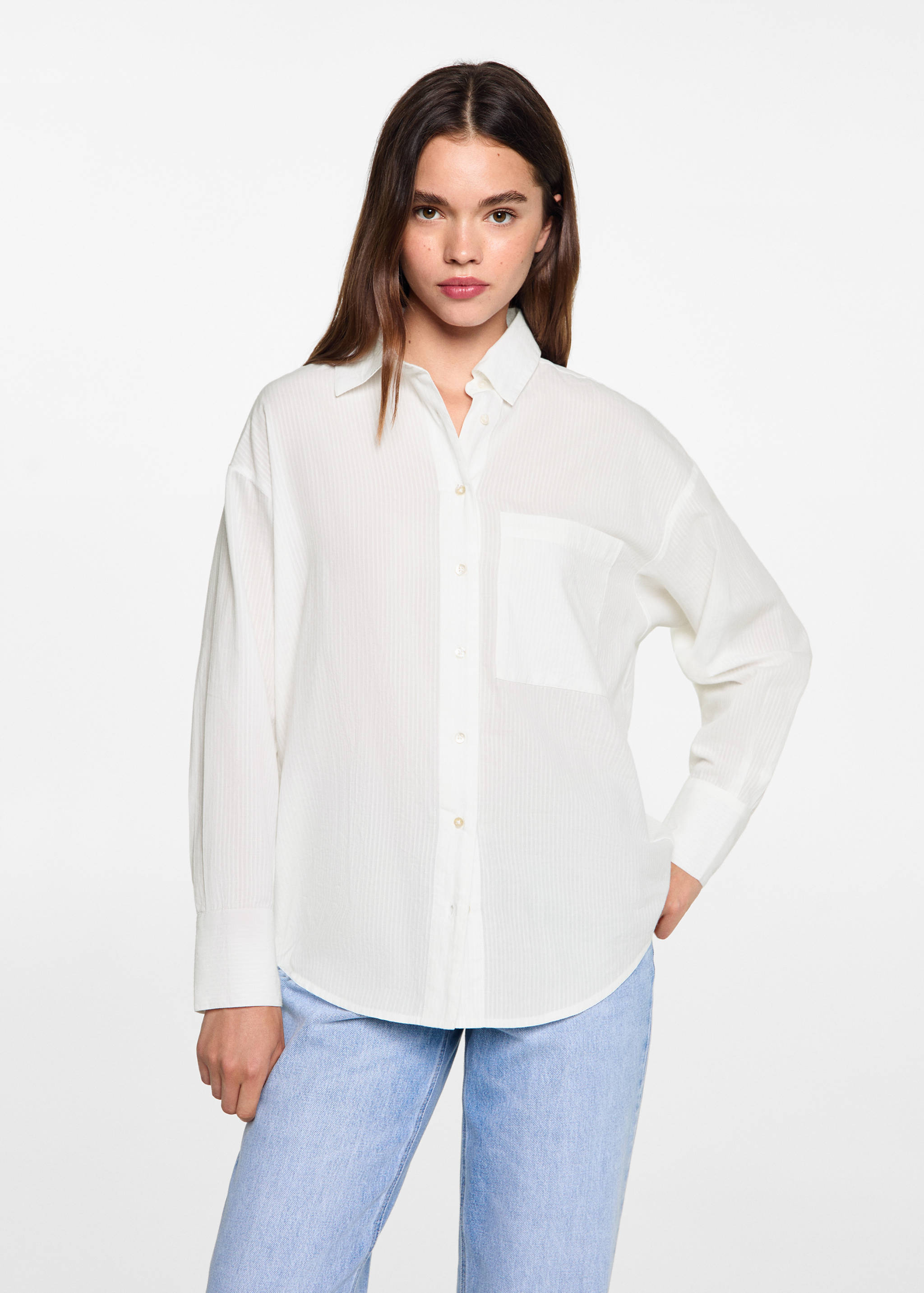 Oversize striped shirt - Medium plane