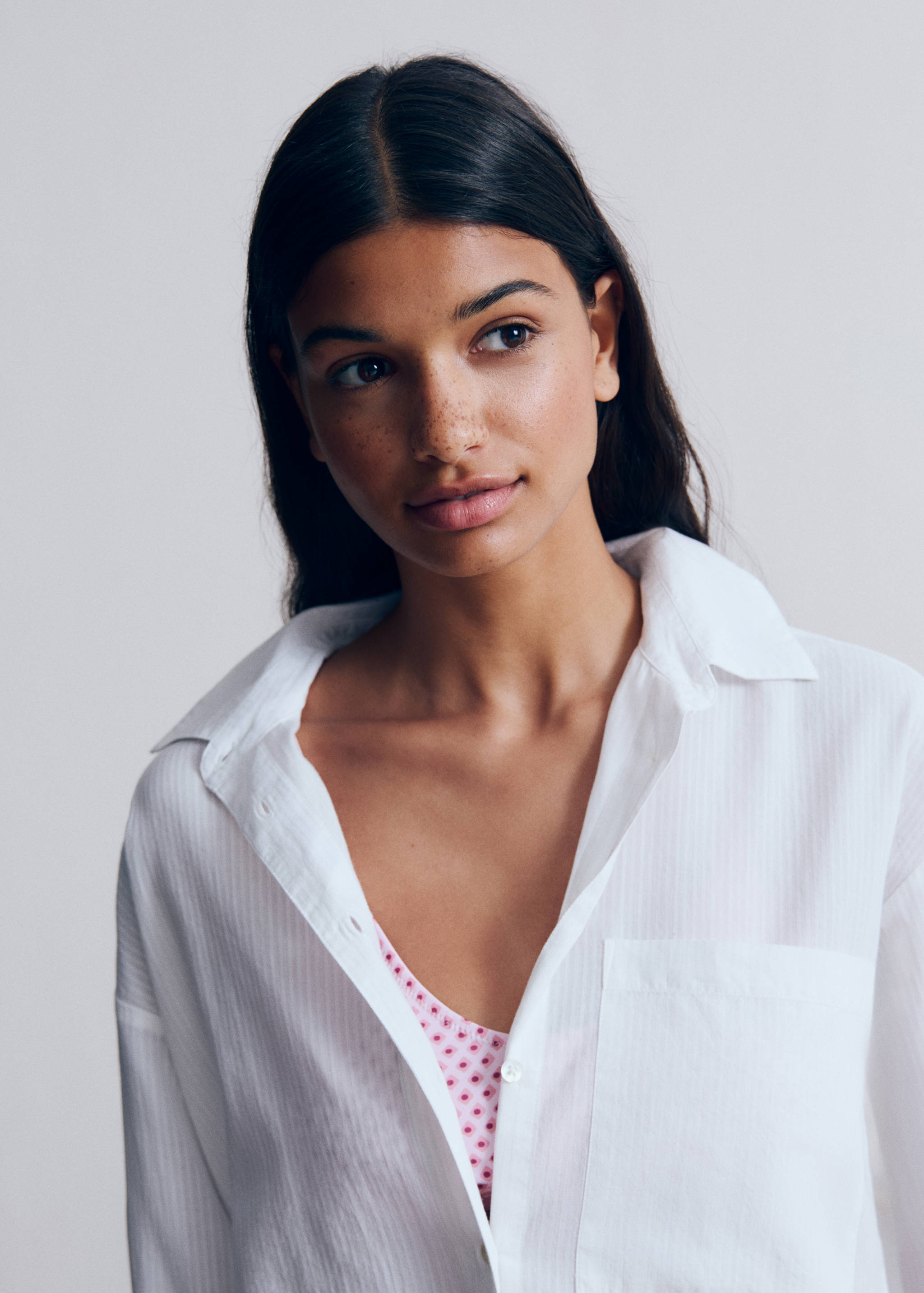 Oversize striped shirt - Details of the article 5