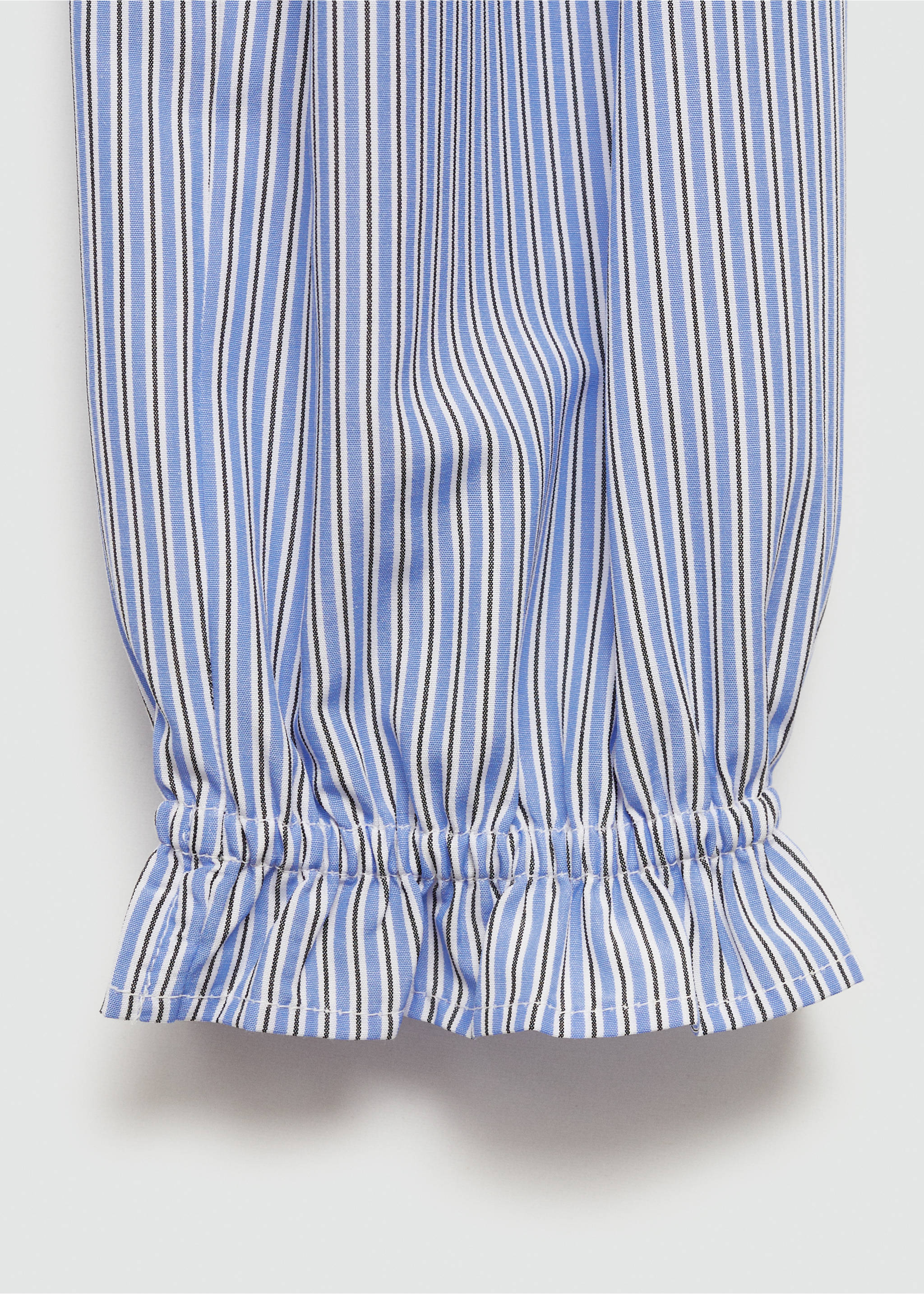 Off-shoulder blouse - Details of the article 0, Sky Blue. Ref: 77004789-00.