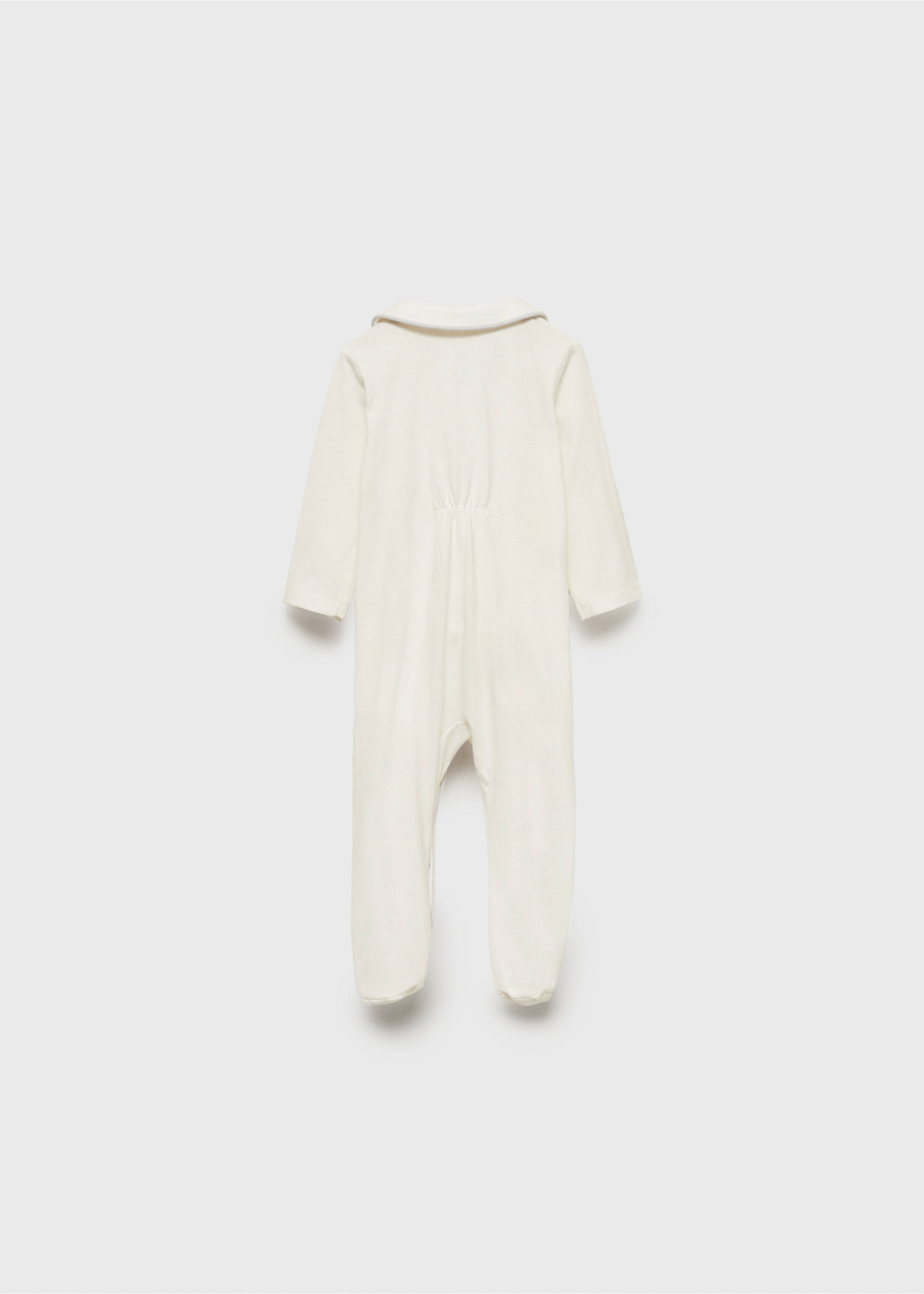 Cotton body pyjamas - Reverse of the article, Off White. Ref: 77004791-00.