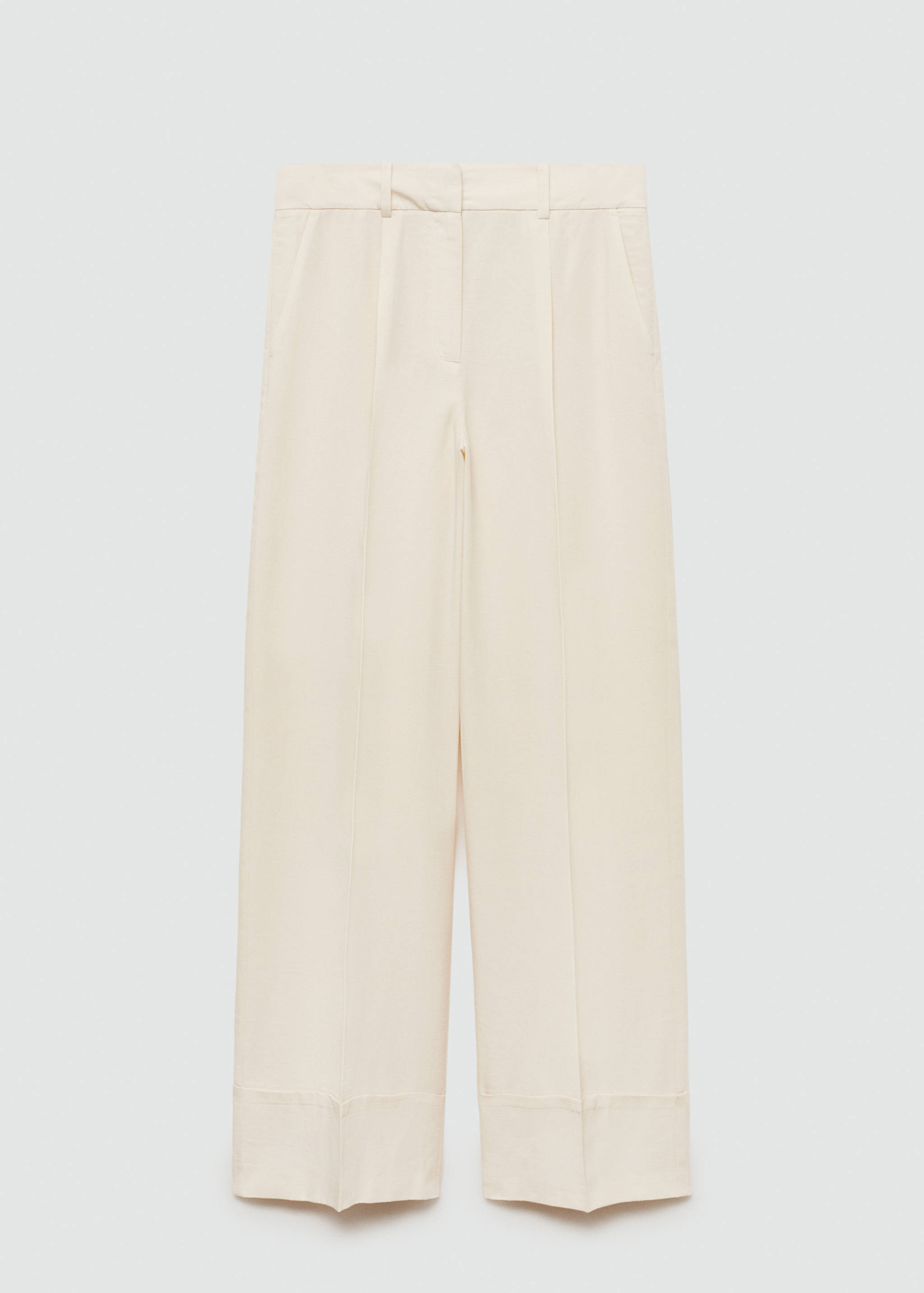 Straight lyocell trousers - Article without model