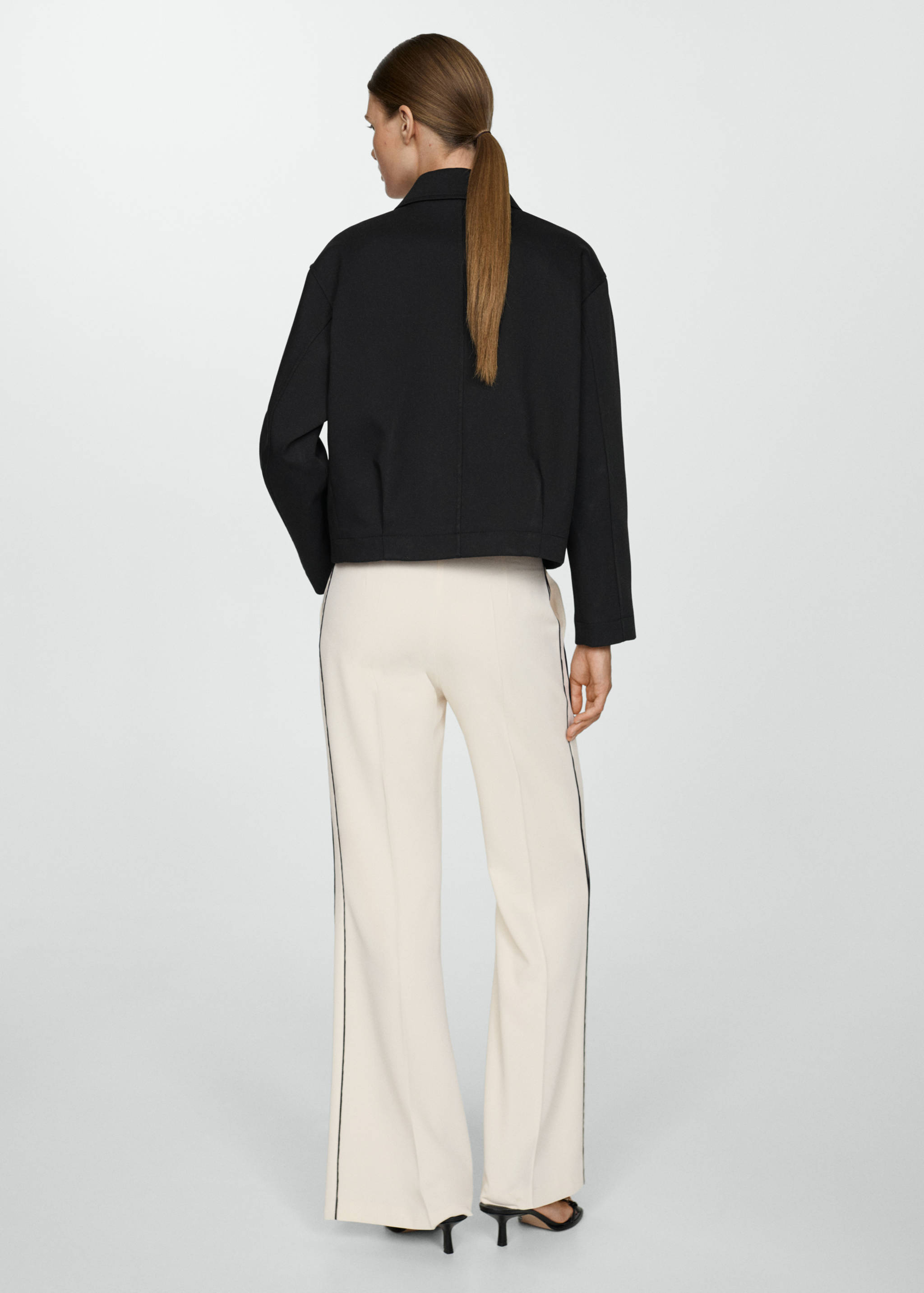 Pantalon rayures wideleg - Verso de l’article