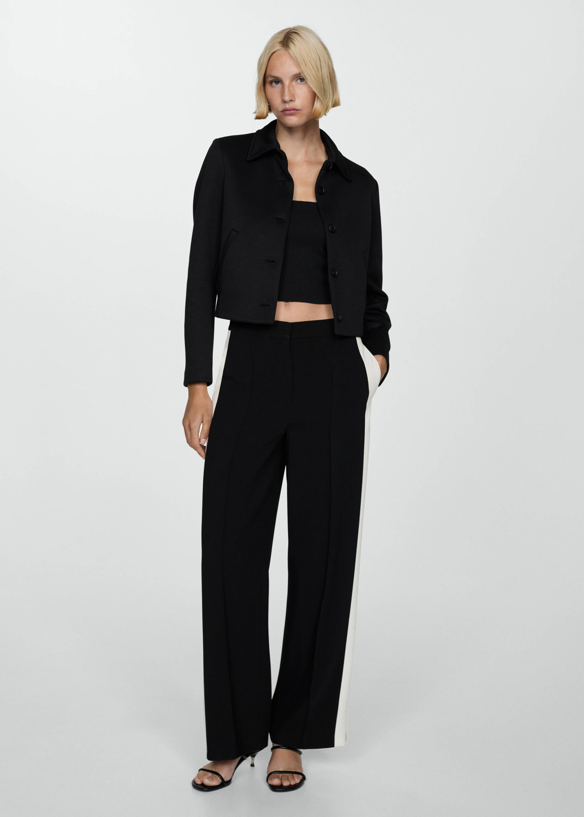 Pantalon bandes latérales contrastantes - Plan général