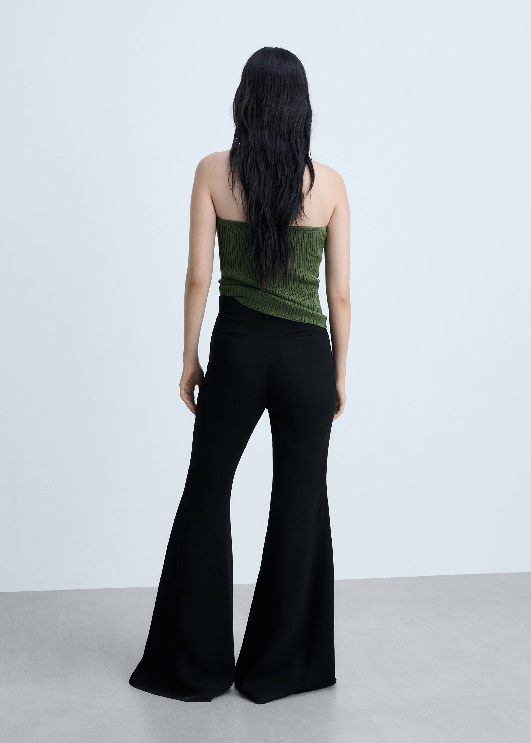 Maxi-flared pants - Reverse of the article