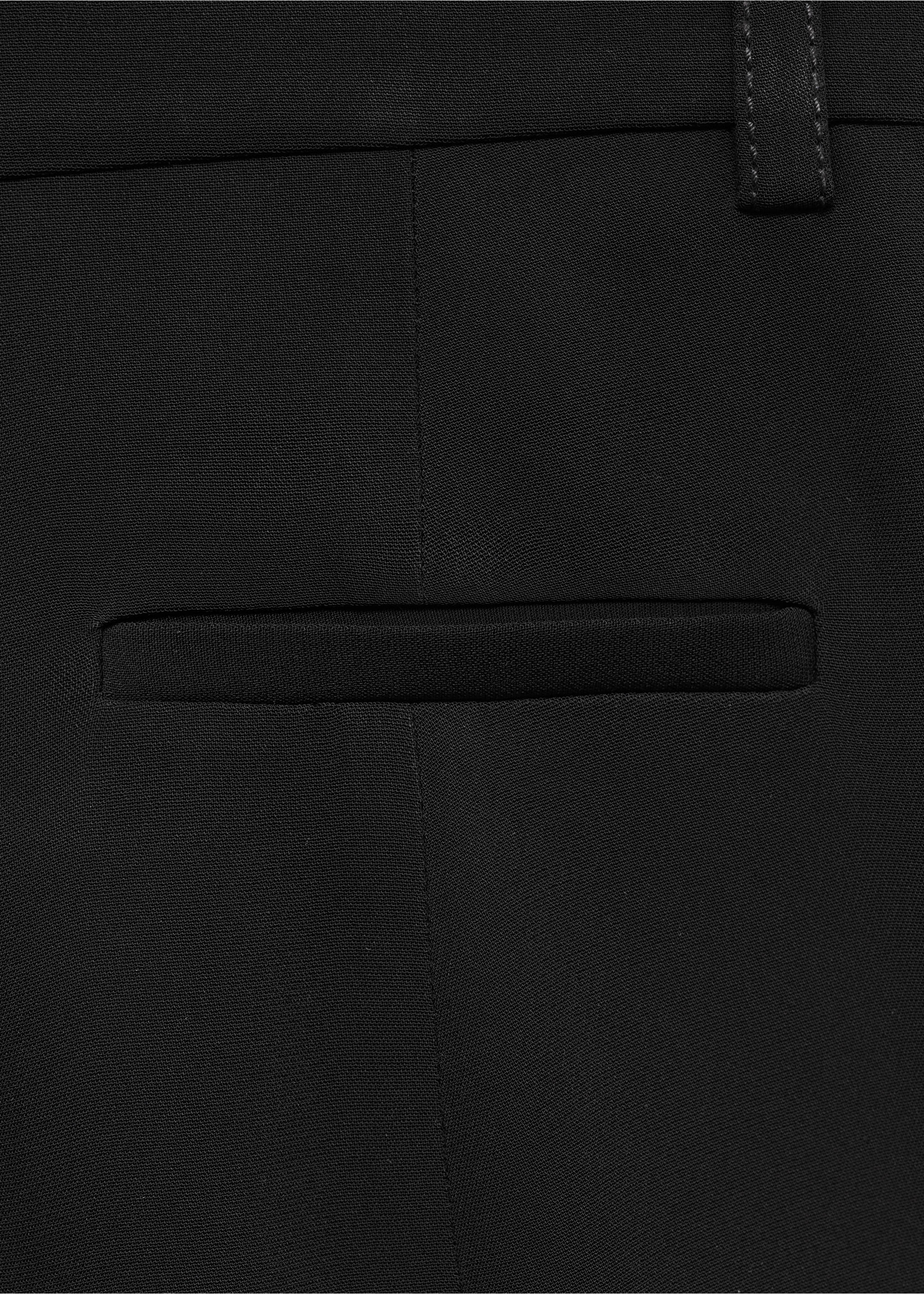 Maxi-flared pants - Details of the article 0, Black. Ref: 77004798-00.