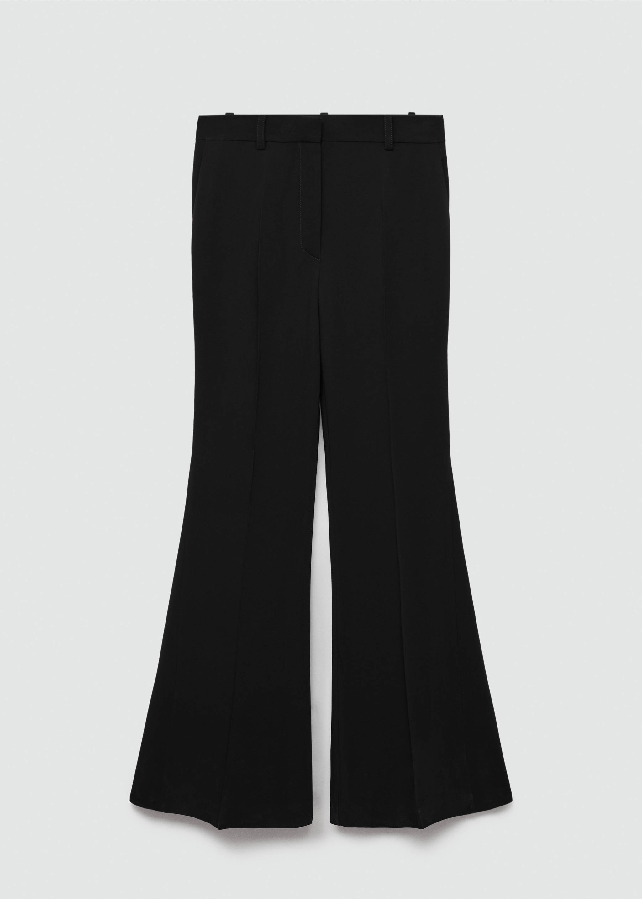 Maxi-flared pants - Article without model, Black. Ref: 77004798-00.