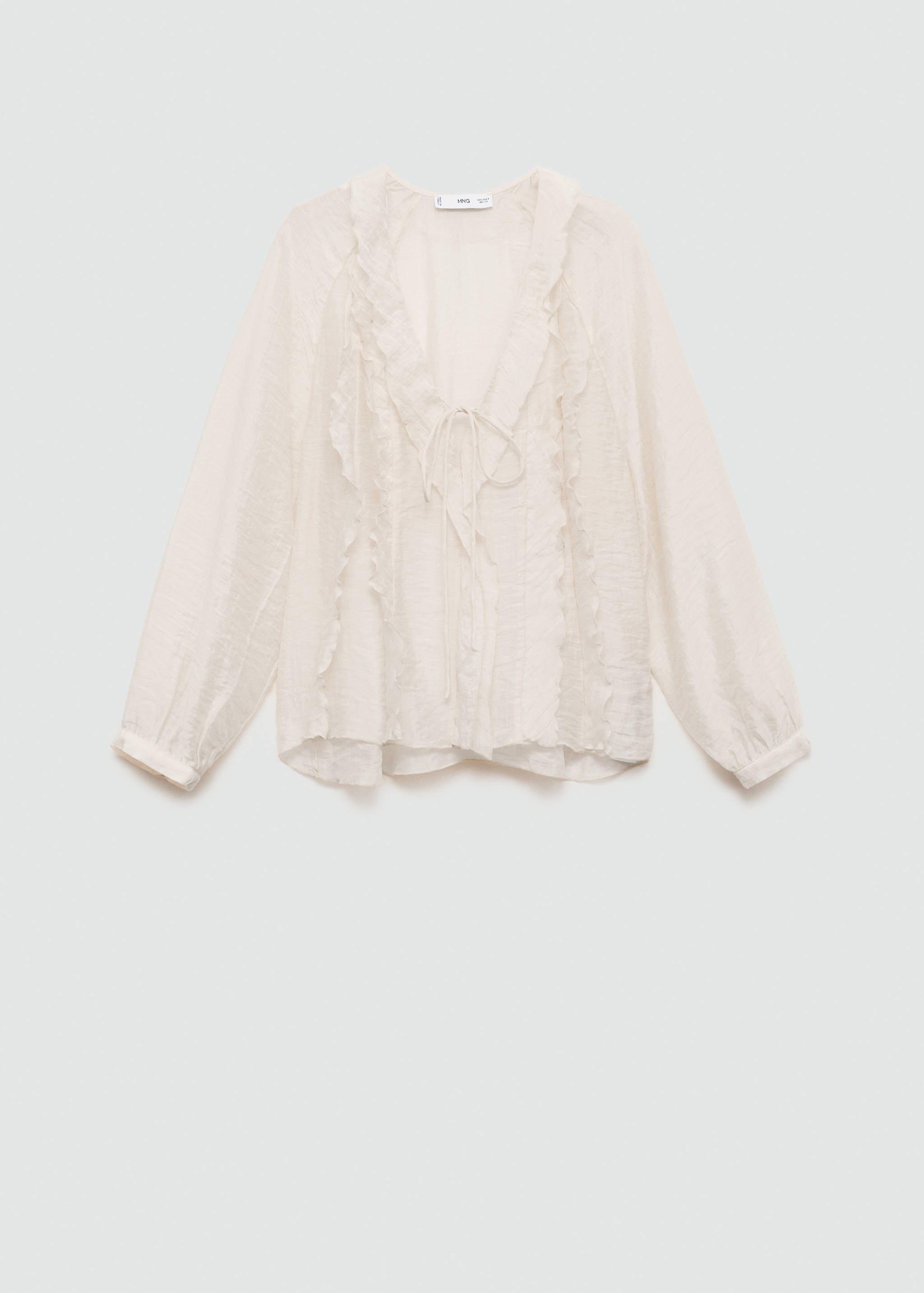 Lyocell blouse with bow - Article without model