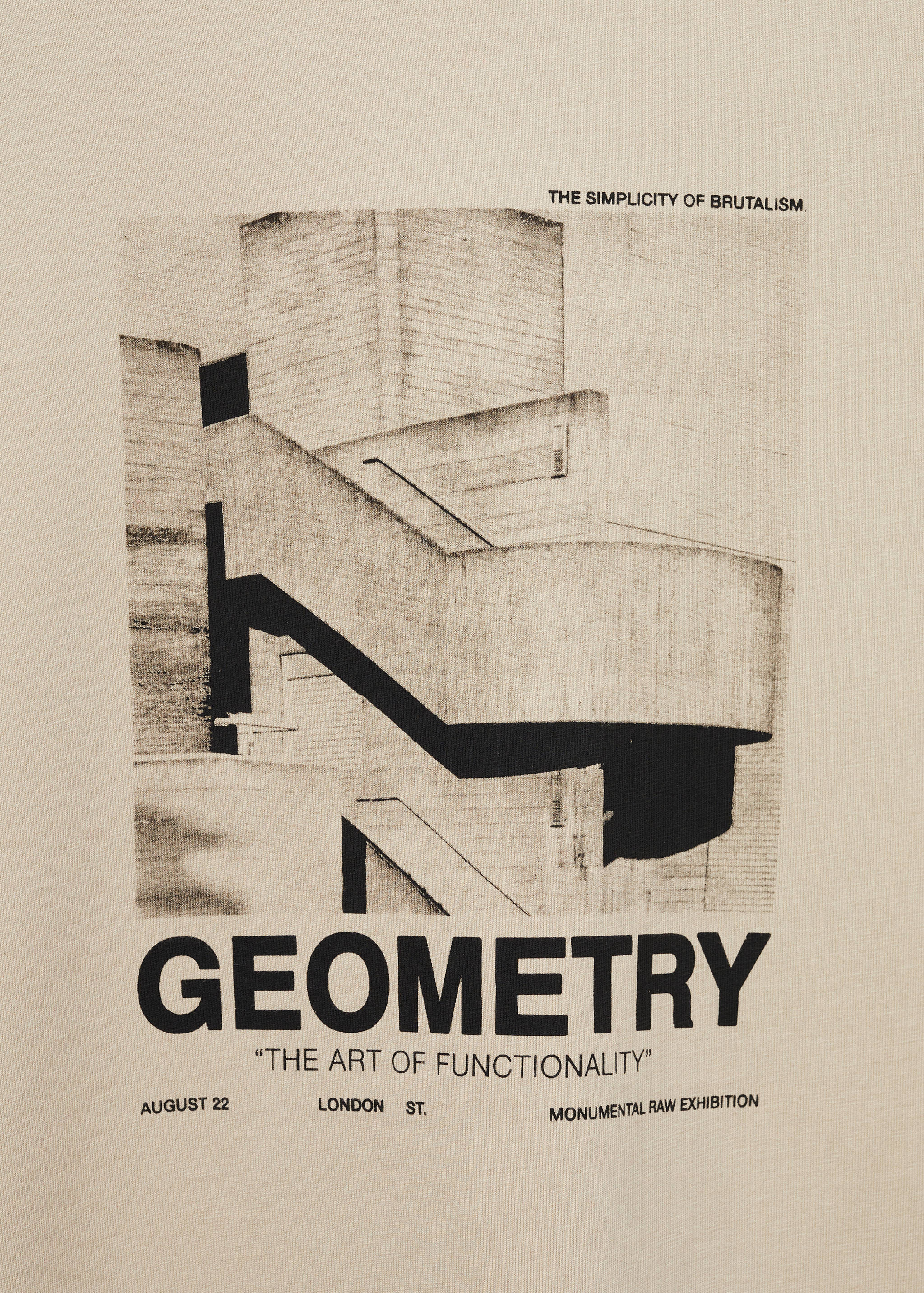 T-shirt de 100% algodão com estampado gráfico à frente - Pormenor do artigo 8