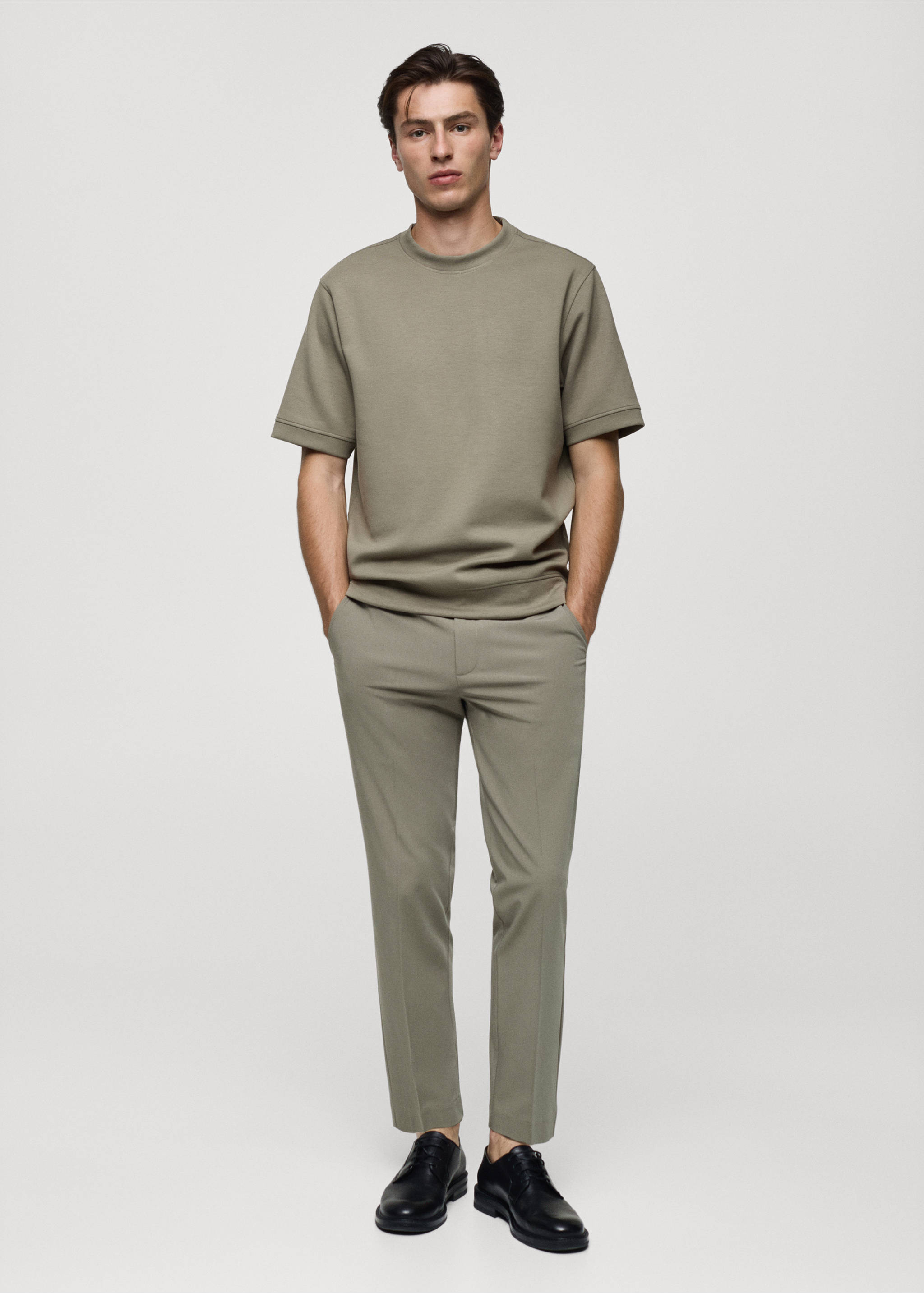 Regular-fit sweatshirt - General plane, Medium Green. Ref: 77005153-00.