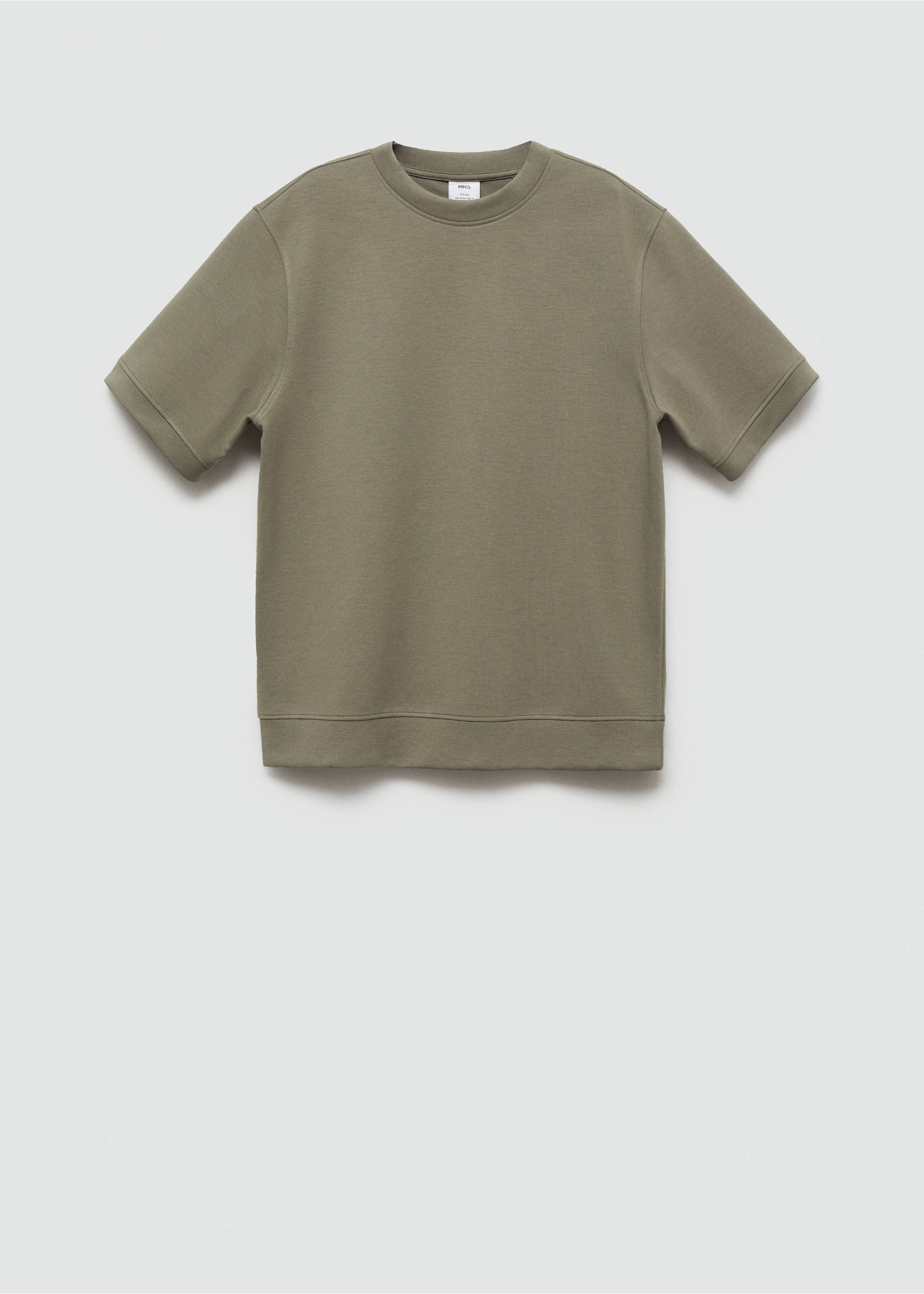 Regular-fit sweatshirt - Article without model, Medium Green. Ref: 77005153-00.