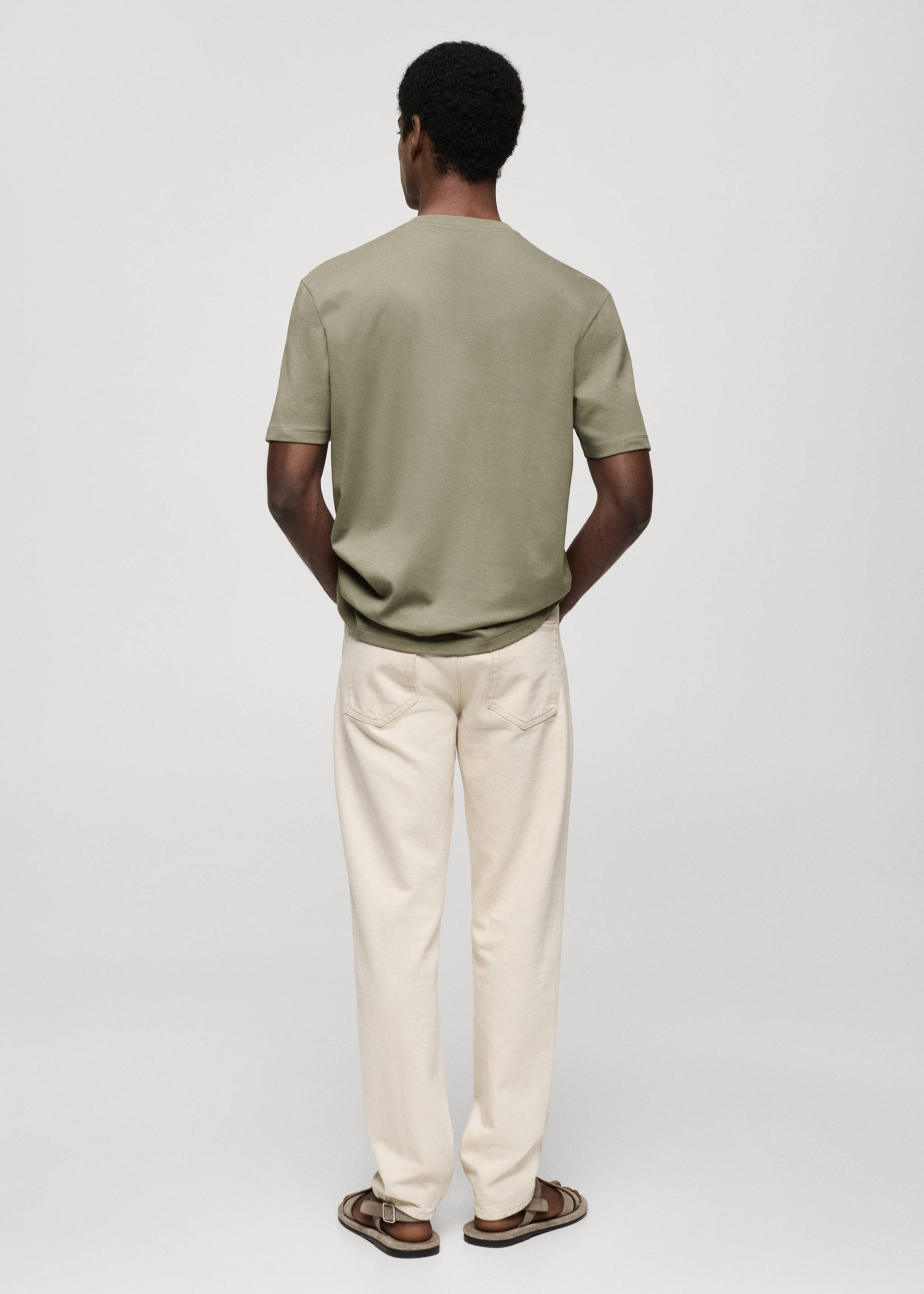 Camiseta regular fit 100% algodón - Reverso del artículo