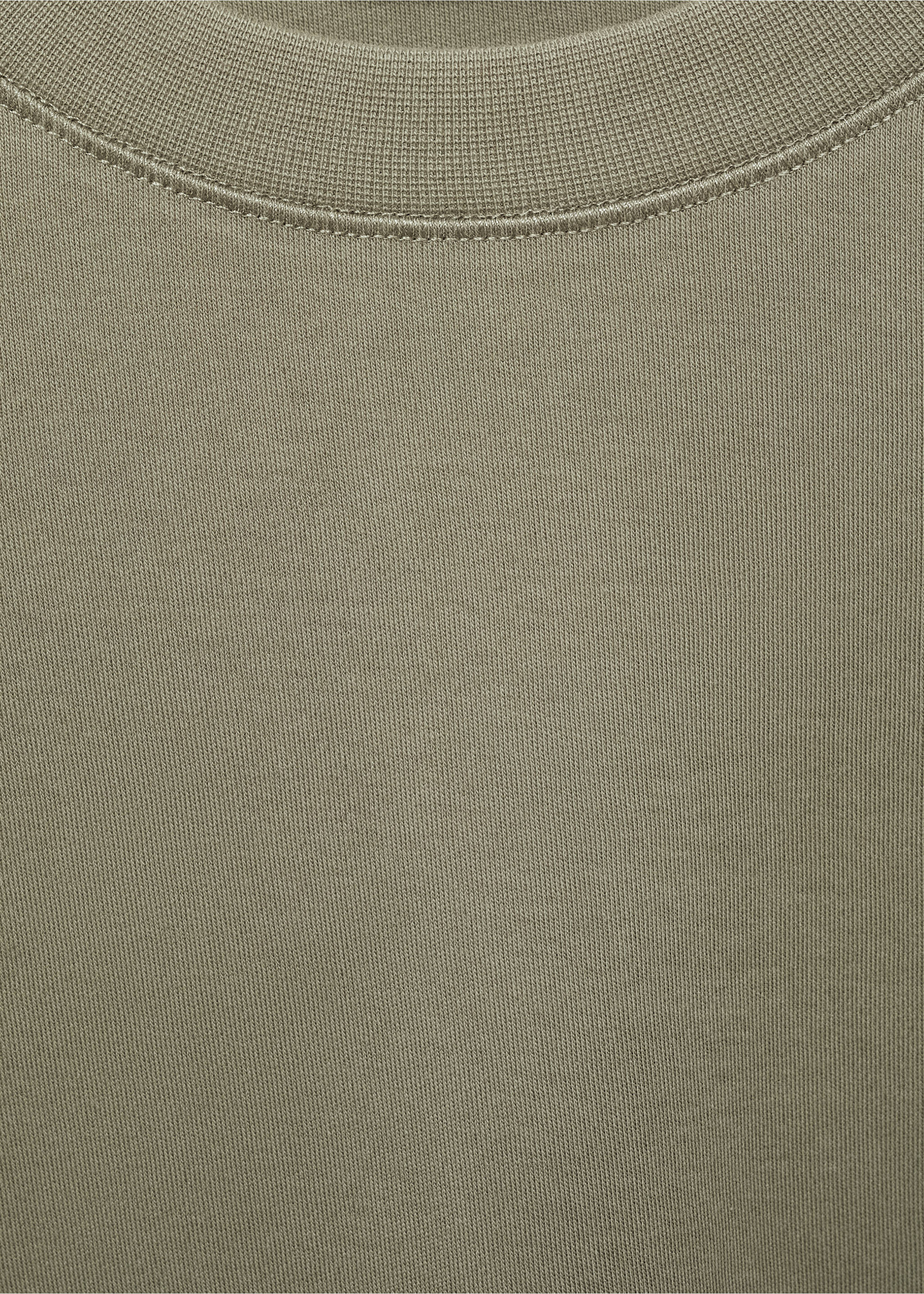 Regular-fit 100% cotton t-shirt - Details of the article 8, Medium Green. Ref: 77005154-00.