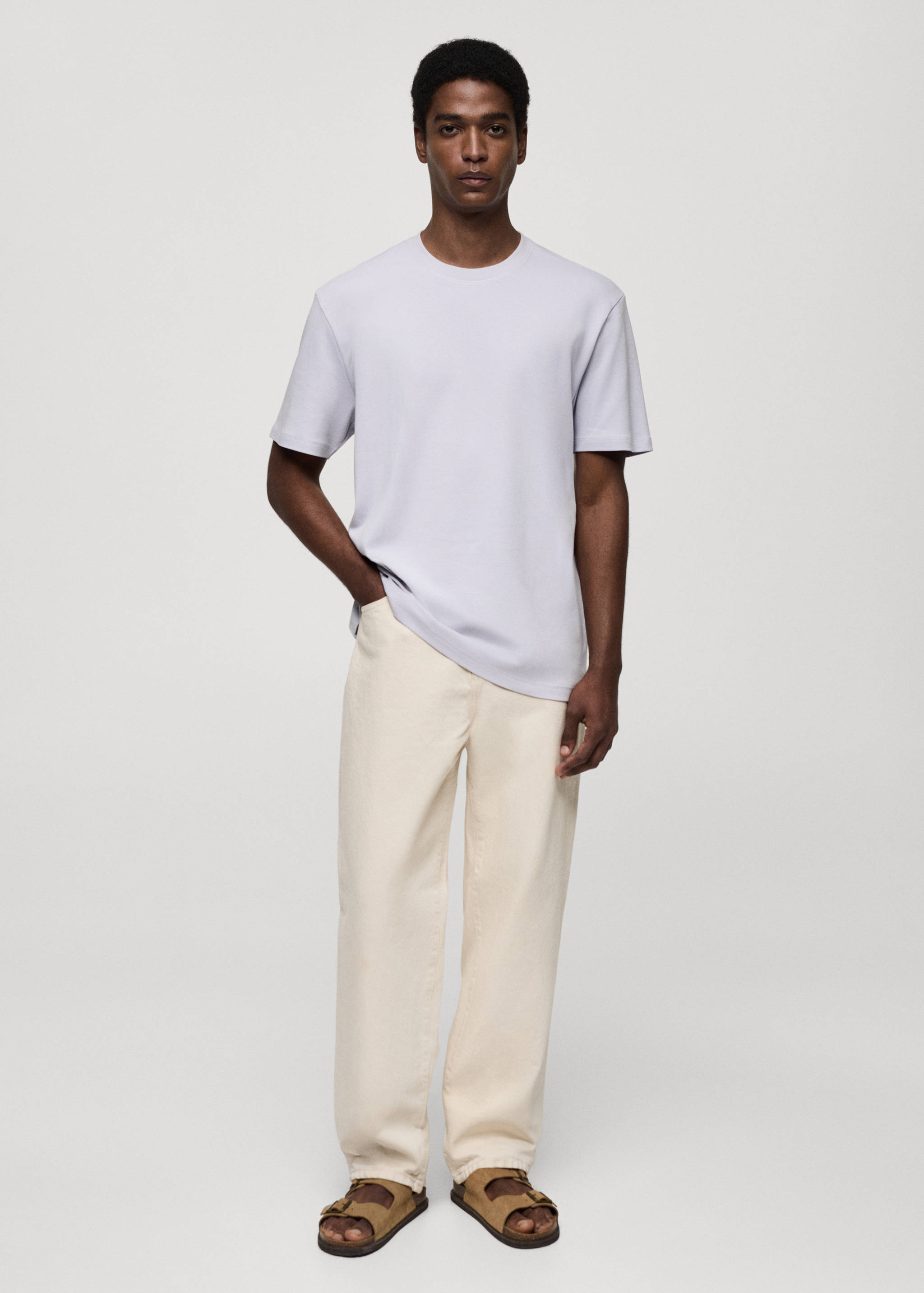 Camiseta regular fit 100% algodón - Plano general