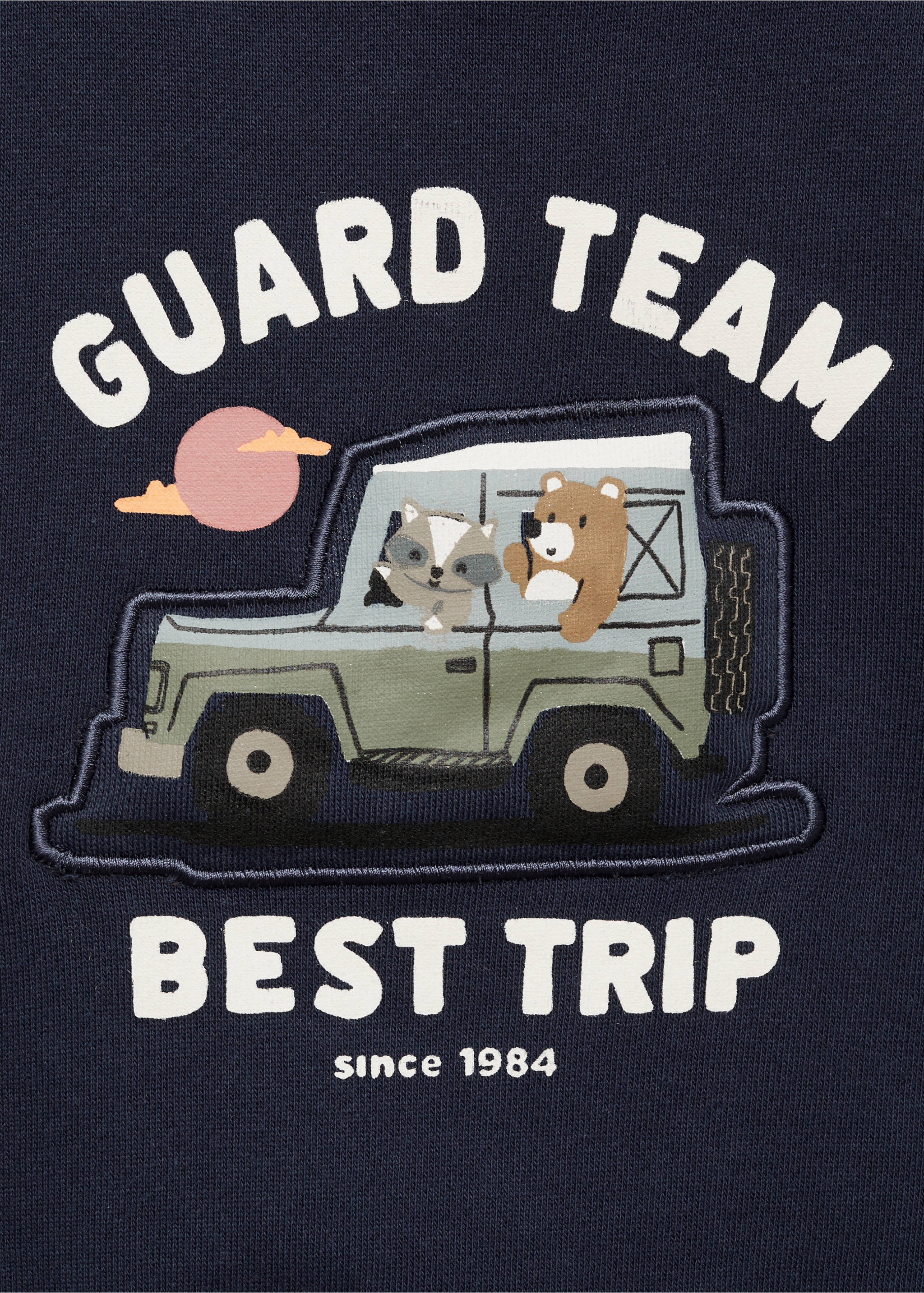 Path print sweatshirt - Details of the article 8, Dark Navy. Ref: 77005156-00.