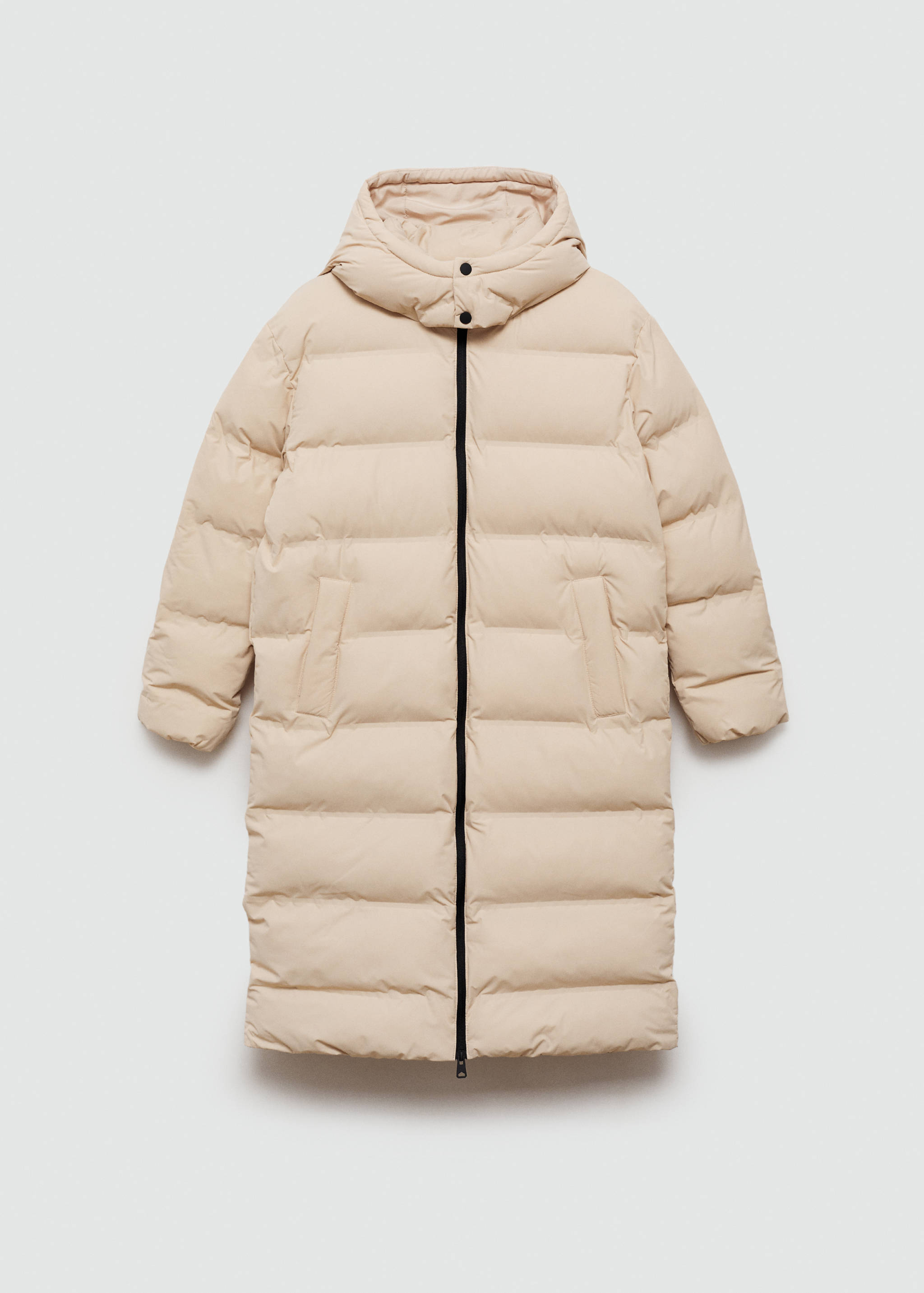 Quilted long coat - Article without model