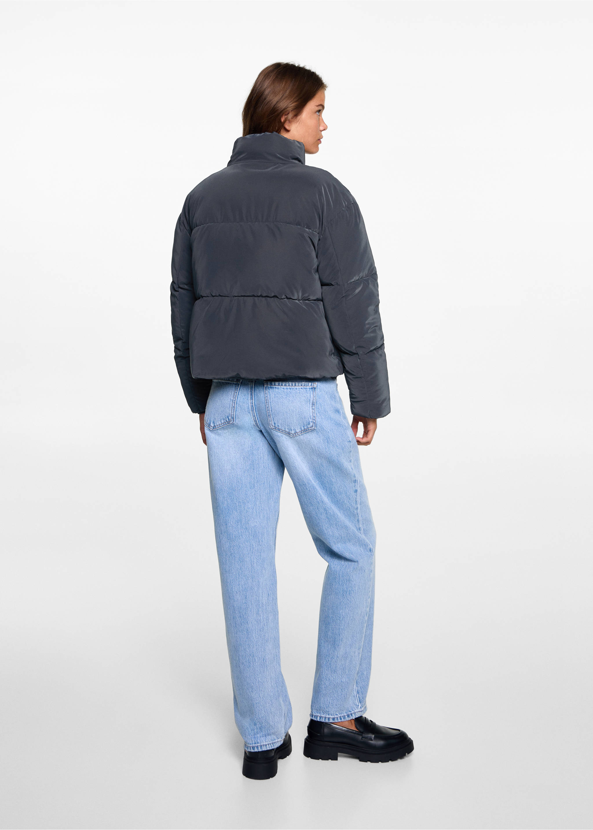 Quilted jacket - Reverse of the article, Dark Navy. Ref: 77005635-00.