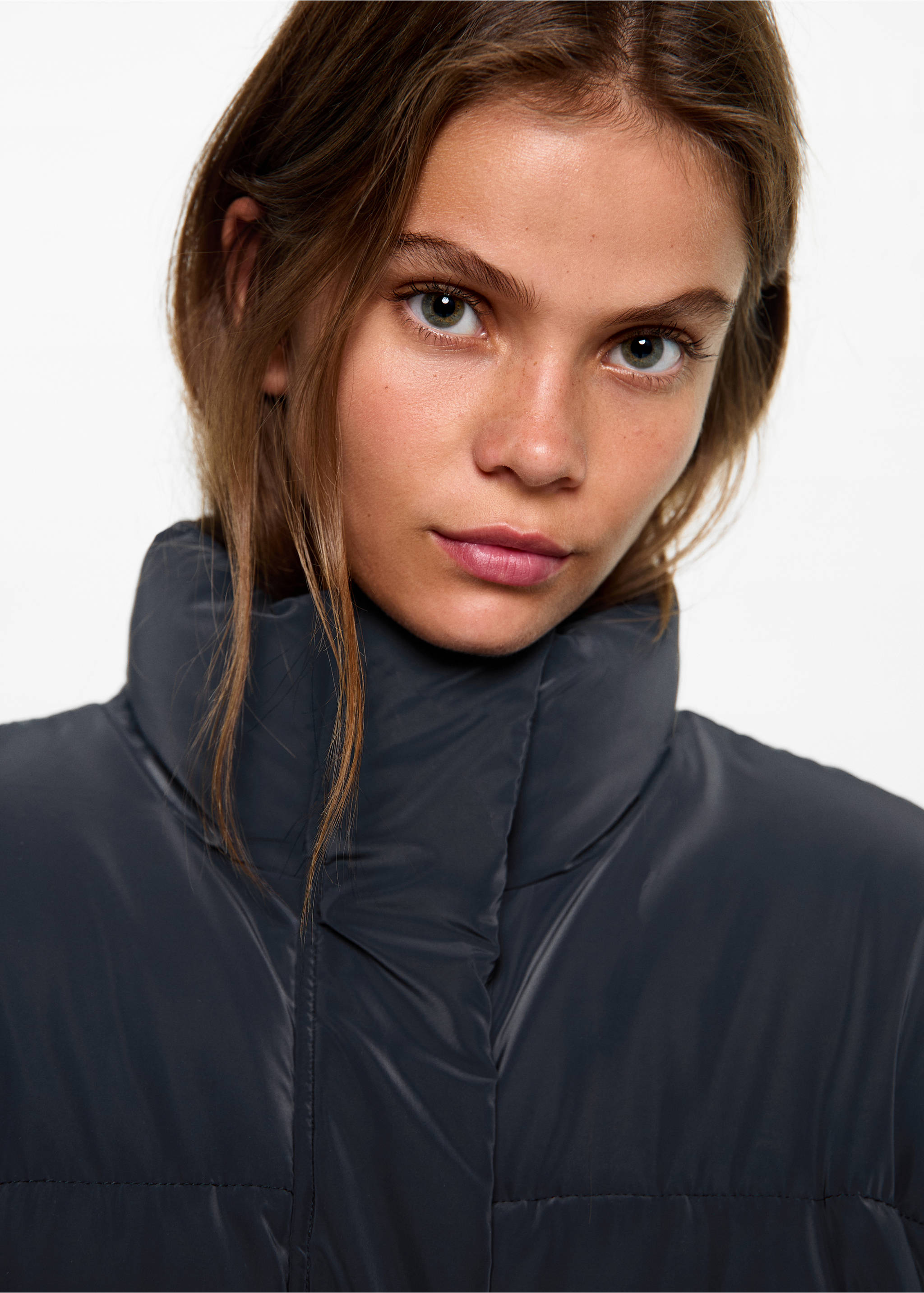 Quilted jacket - Details of the article 1, Dark Navy. Ref: 77005635-00.