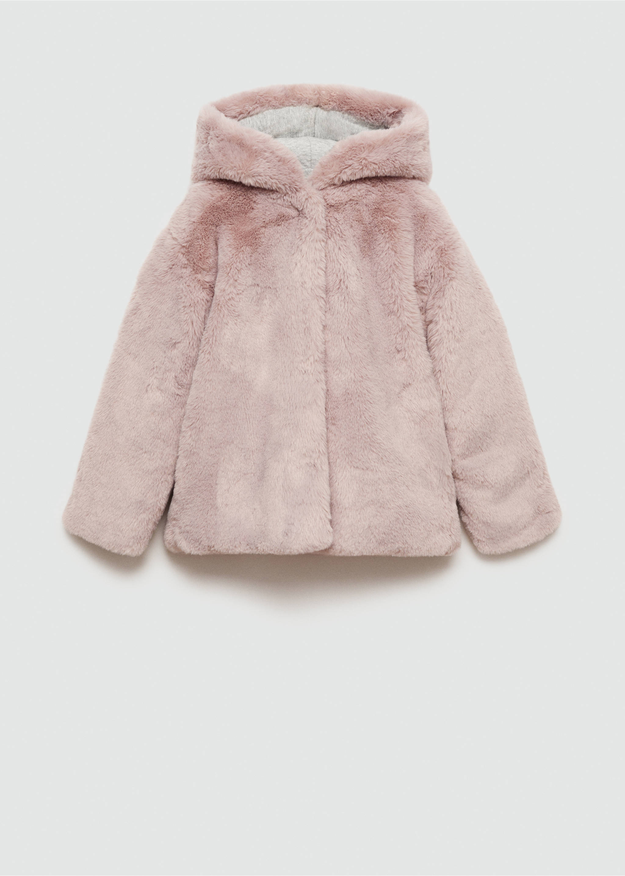 Abrigo capucha pelo - Artículo sin modelo, Rosa. Ref: 77005636-00.