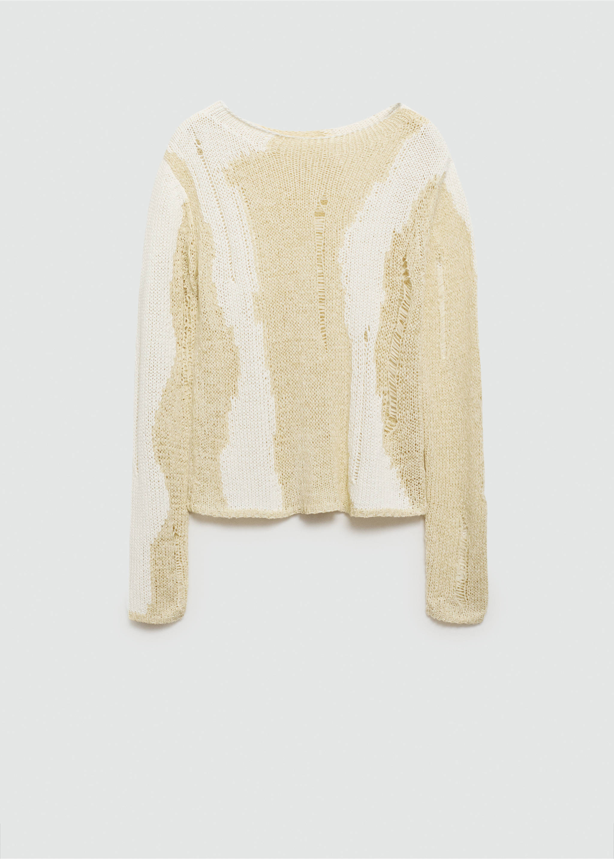 Knitted sweater - Article without model, Ecru. Ref: 77005646-00.
