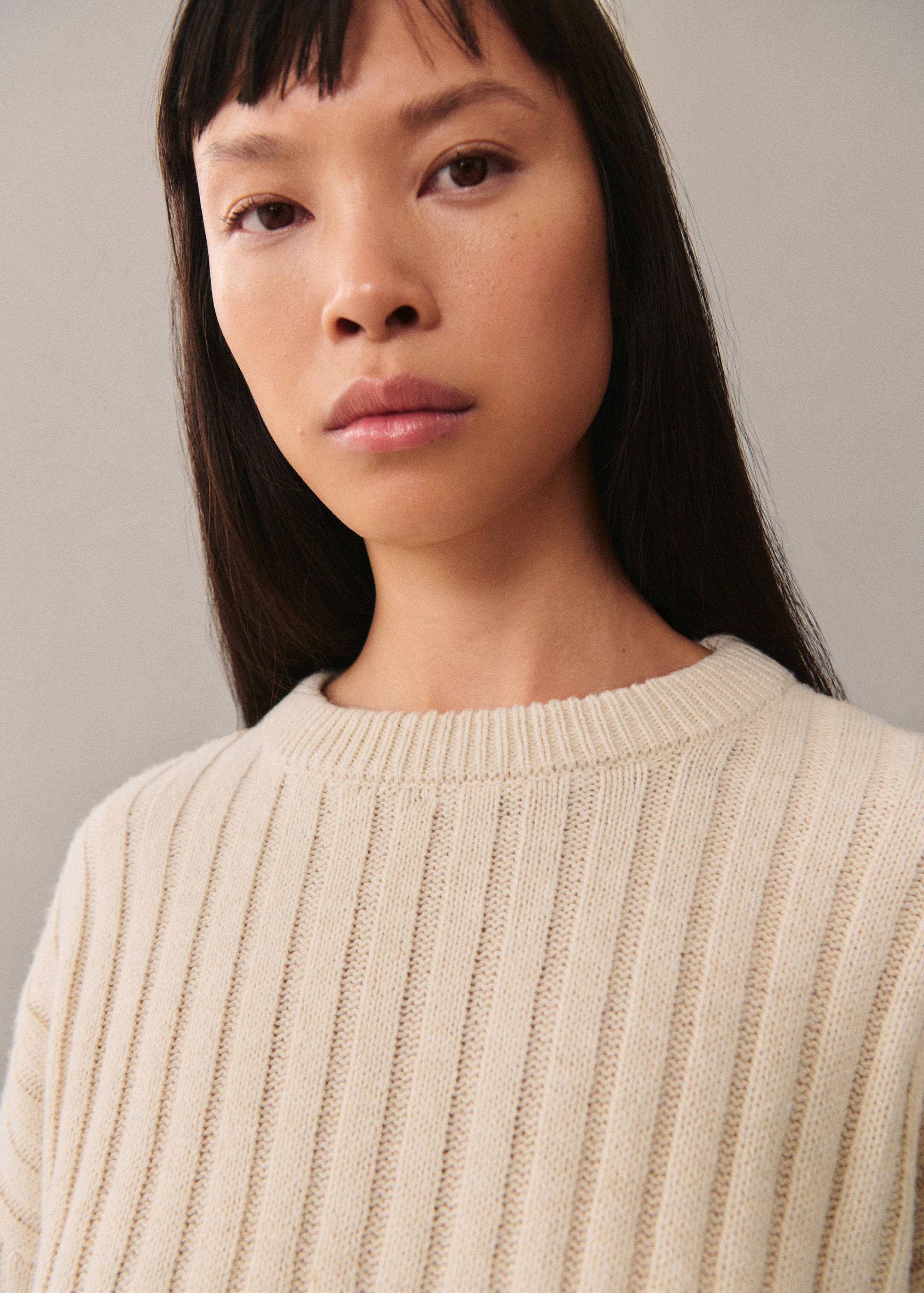 Jersey punto canalé - Plano medio