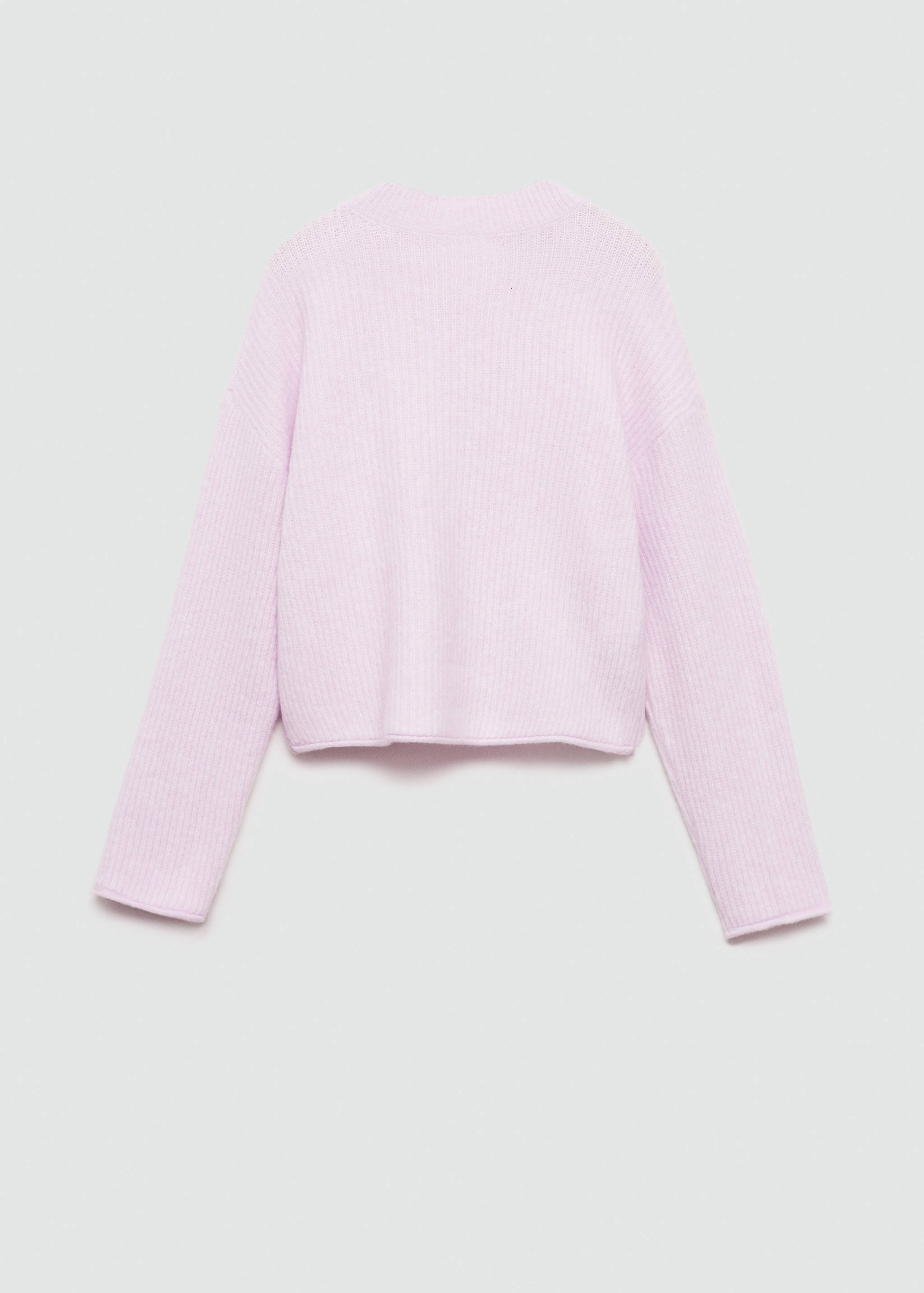 Ribbed knit sweater - Reverse of the article