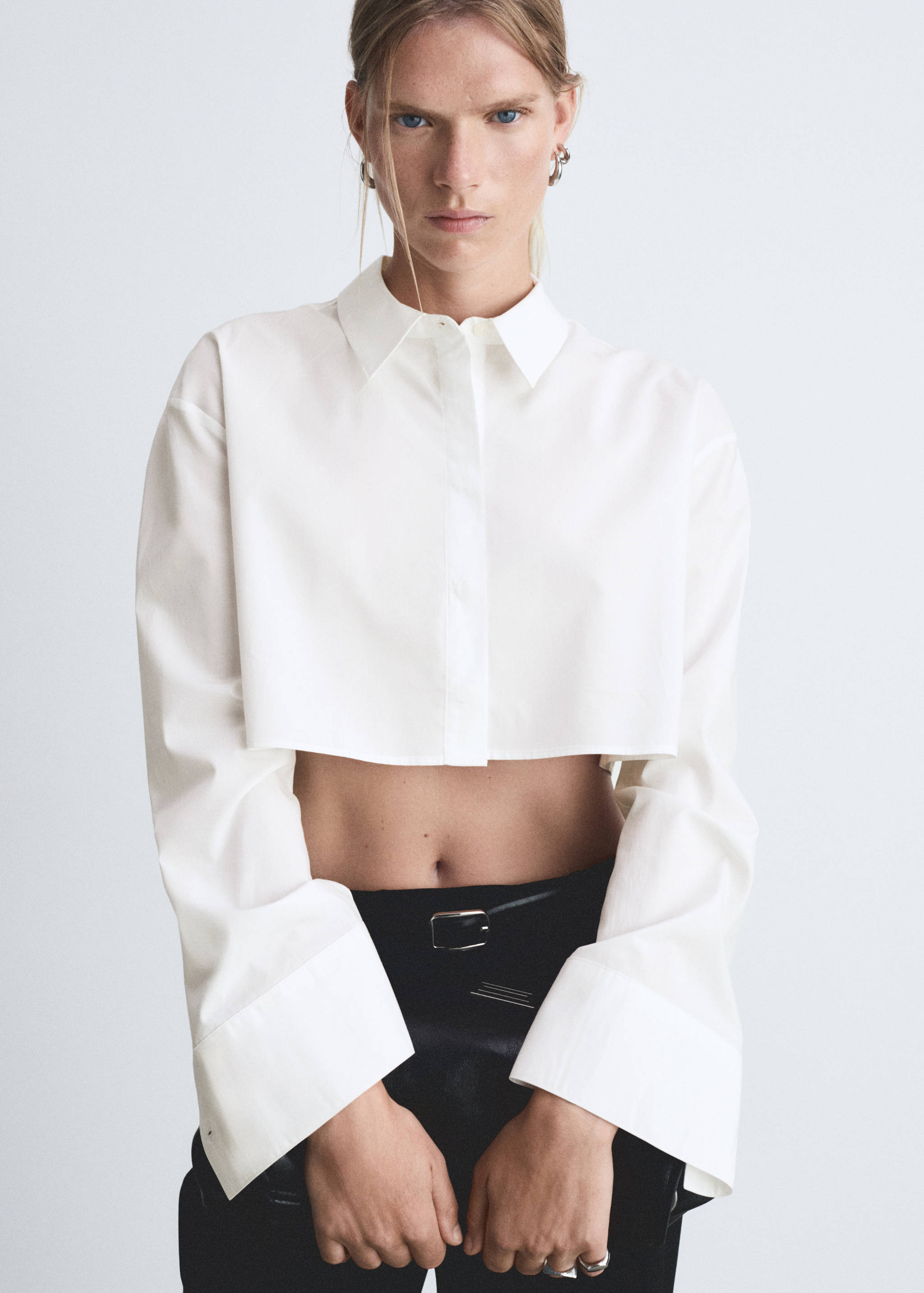 Camicia cotone crop - Piano medio