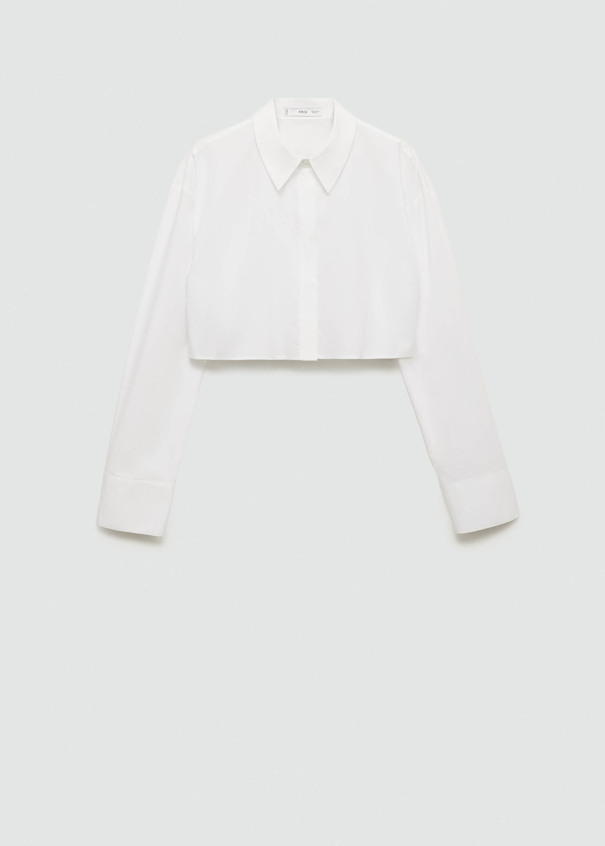 Camicia cotone crop - Articolo senza modello