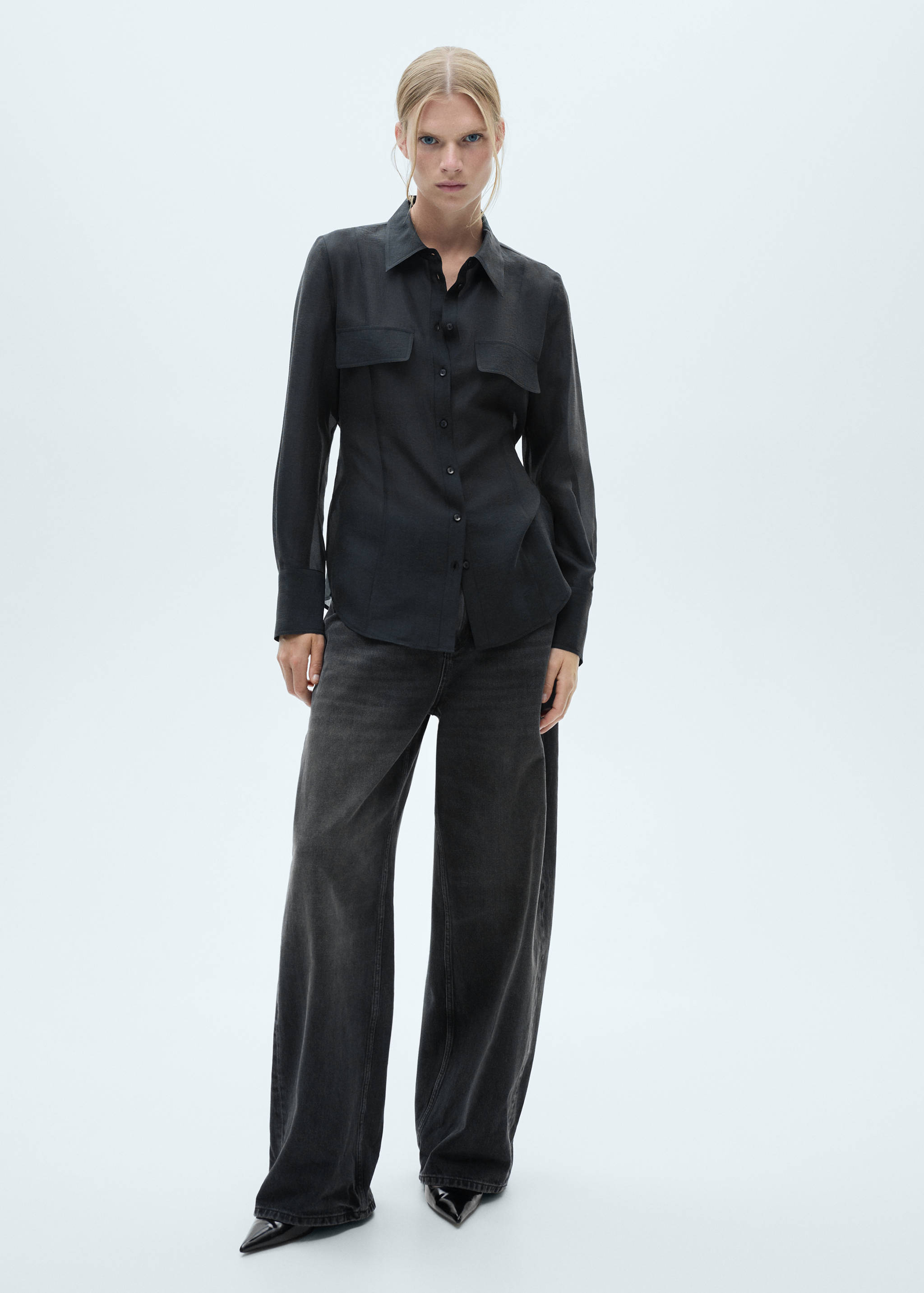 Camisa lyocell lazo - Plano general